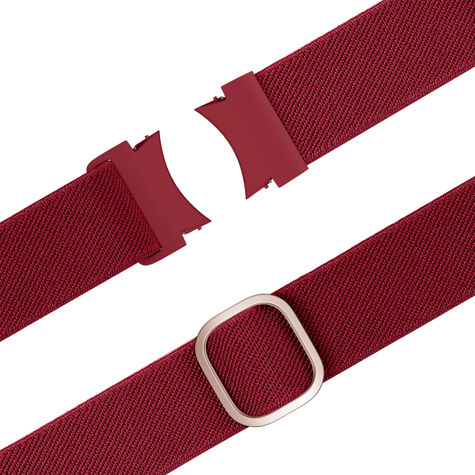 Bandz Samsung Galaxy Watch 4 44mm Elastic Strap 'Easy Fit' (Red)
