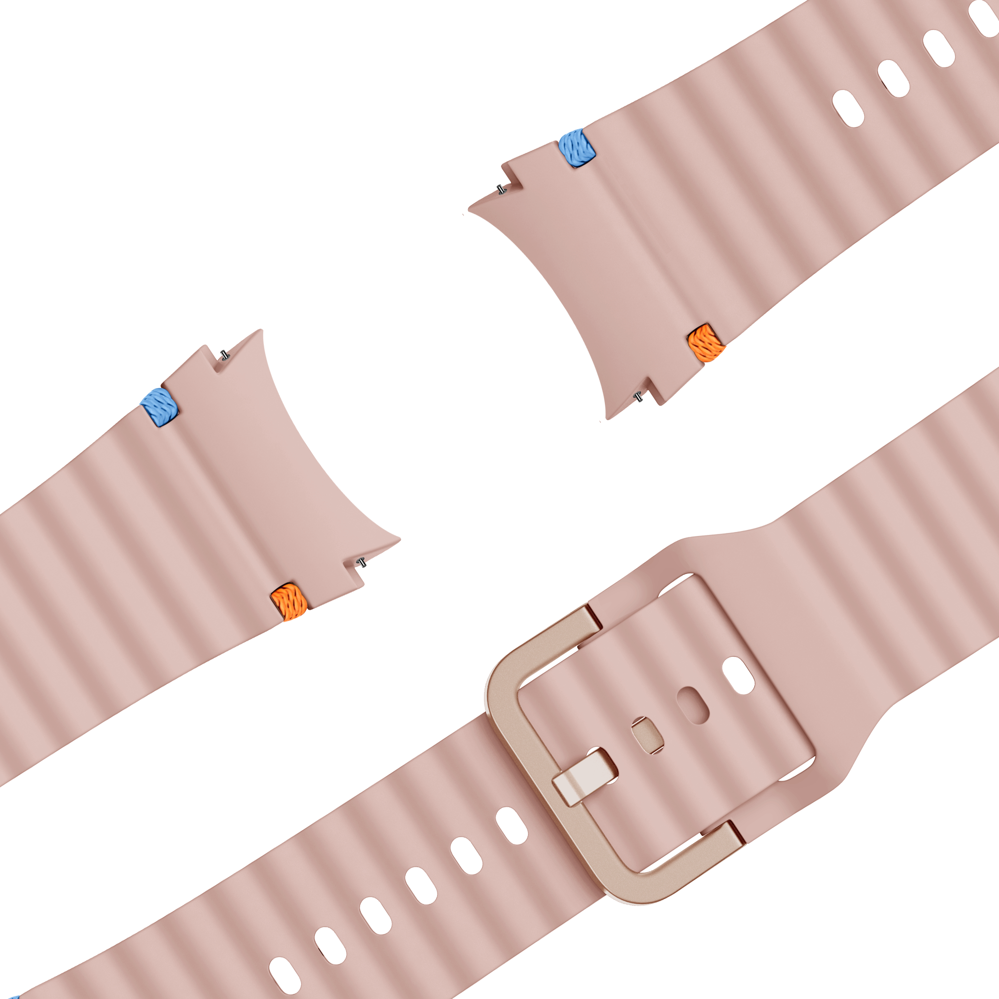 Bandz Samsung Galaxy Watch 7 - 44mm Wave Strap 'Easy Fit' (Light Pink)