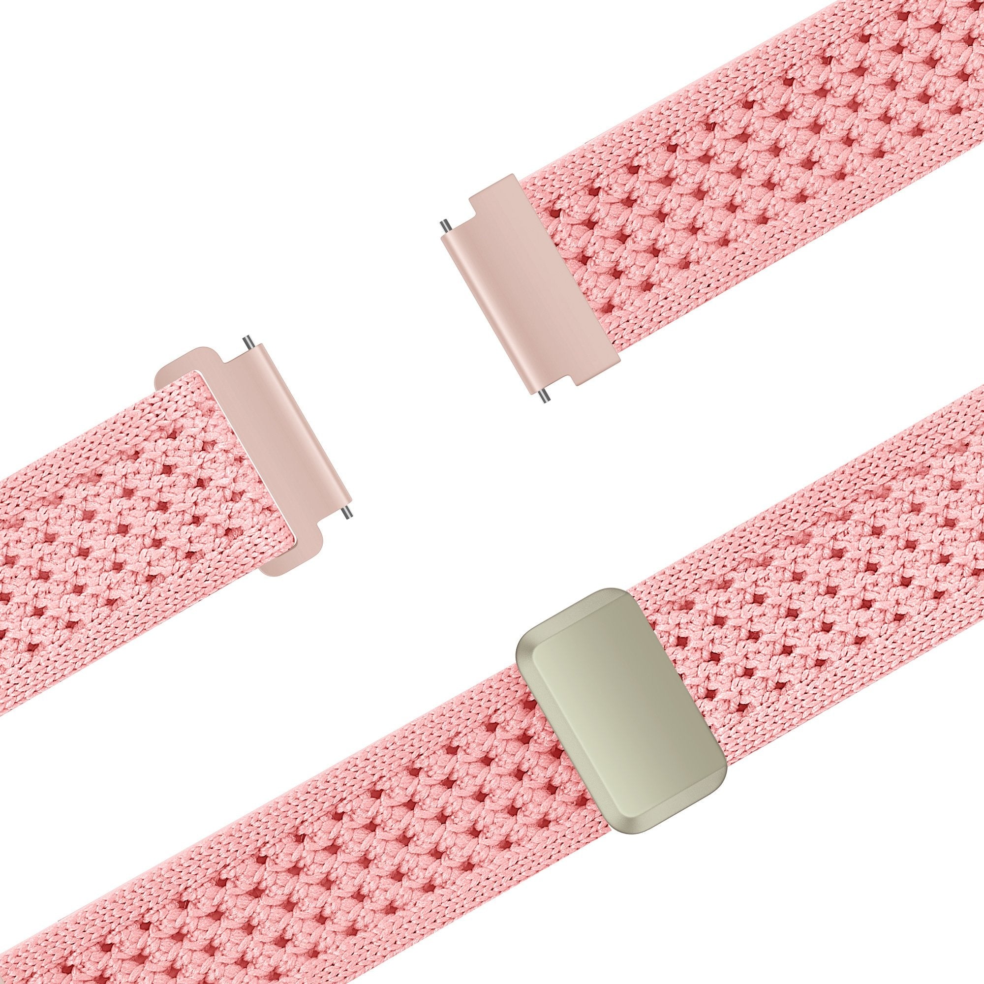 Bandz Withings Steel HR - 36mm Vintage Nylon Strap (Pink)
