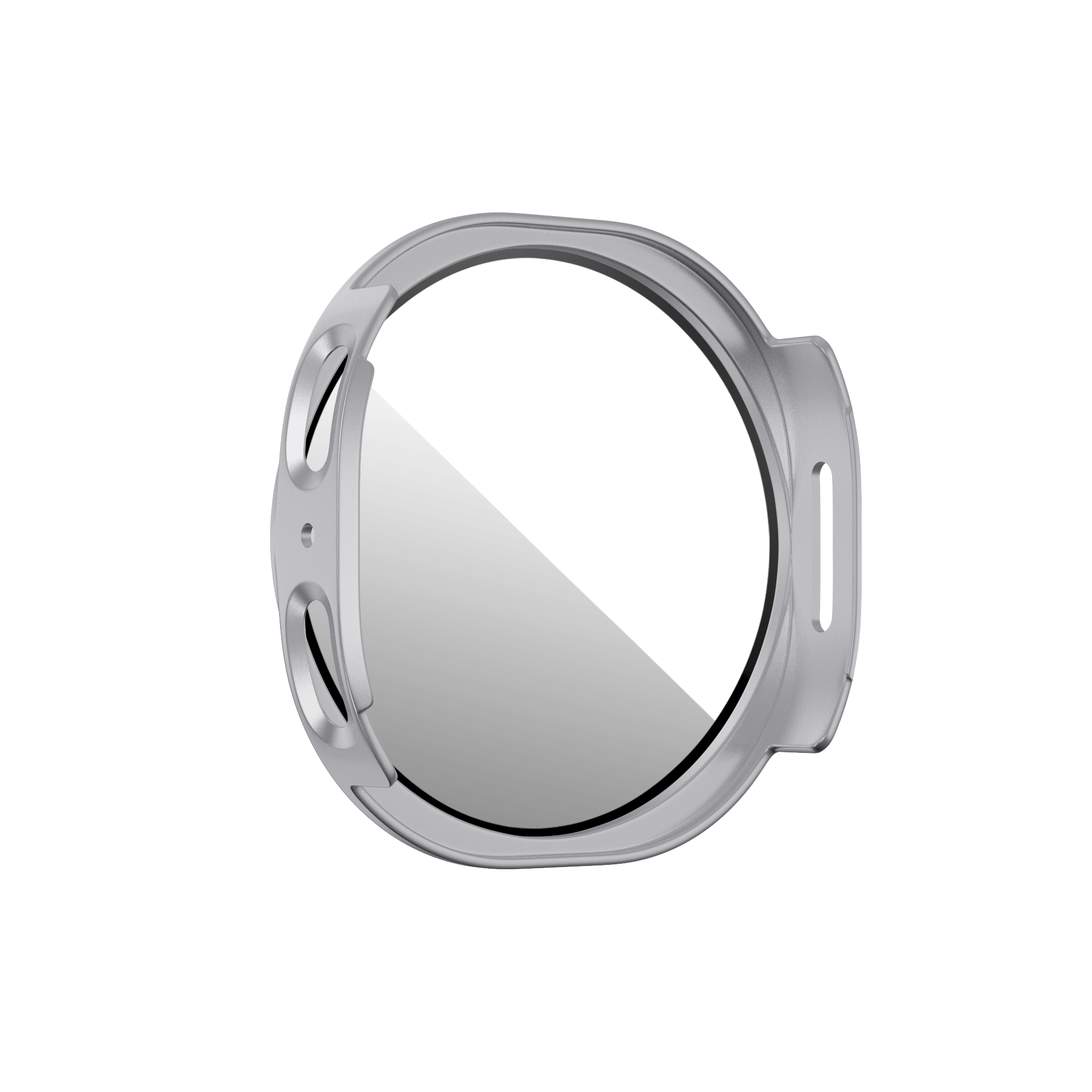 Bandz Samsung Galaxy Watch 8 - 44mm PC Cover with Glass (Silver)