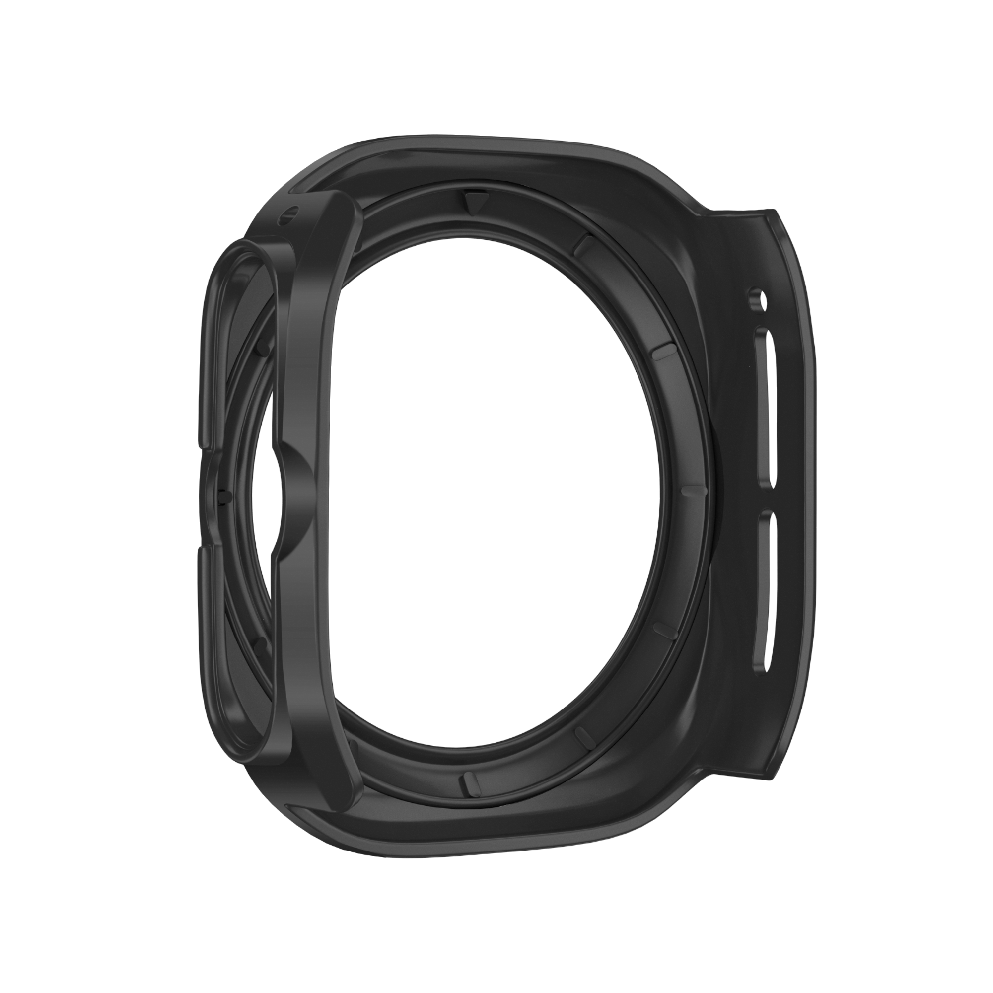 Bandz Samsung Galaxy Watch Ultra Bezel PC Case (Black with White)