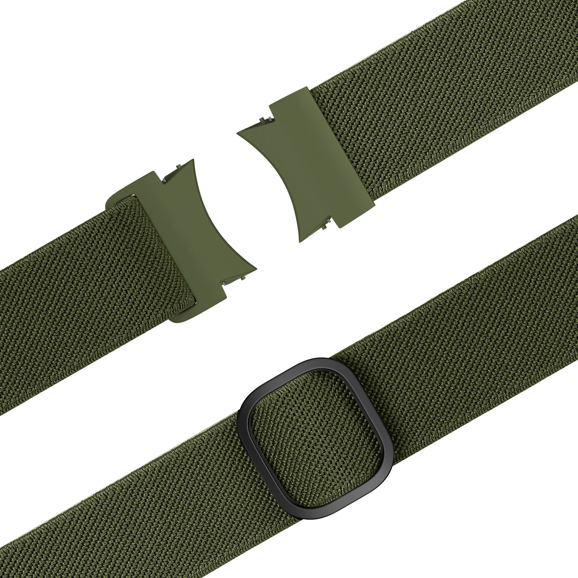 Bandz Samsung Galaxy Watch 4 Classic 42mm Elastic Strap 'Easy Fit' (Green)