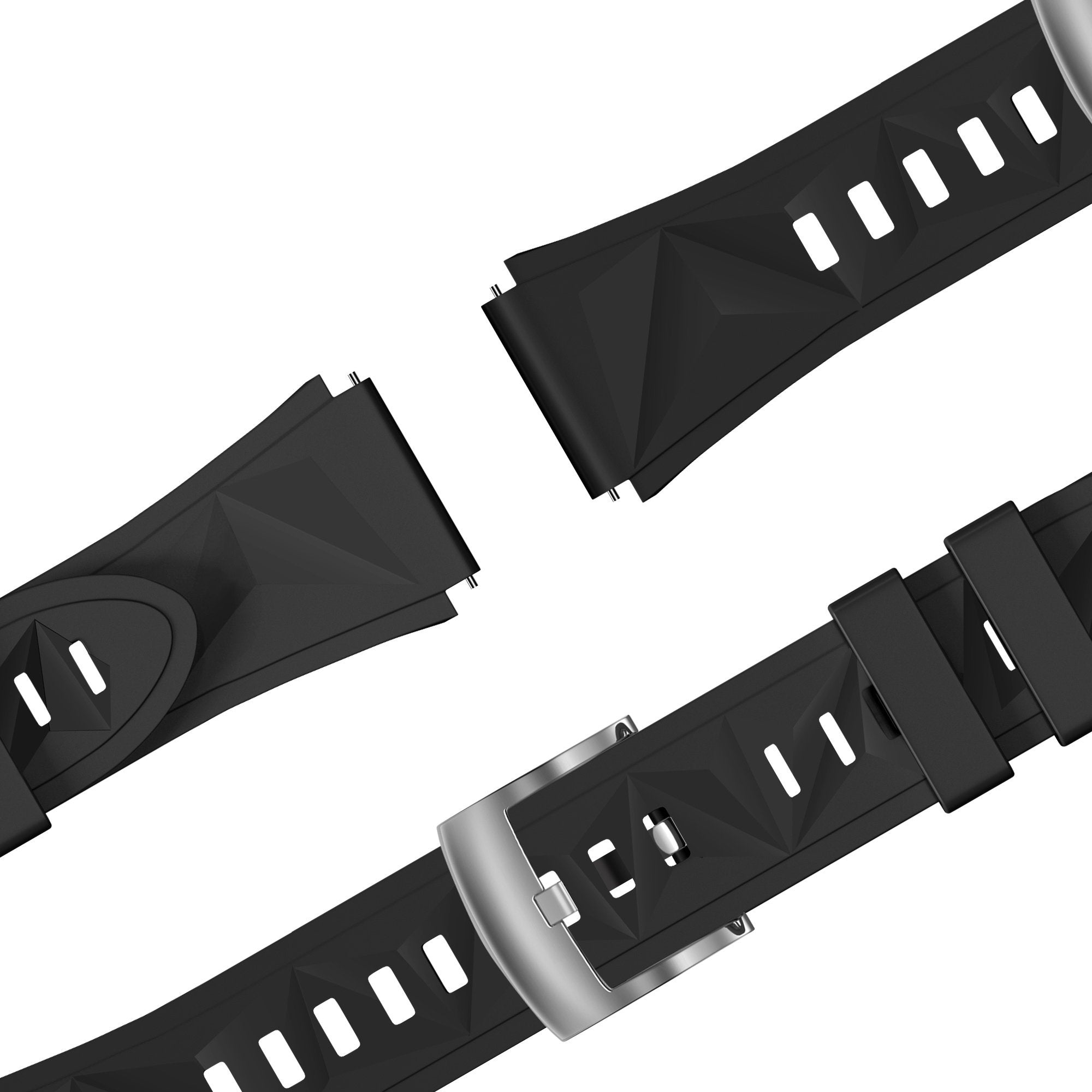 Bandz Withings ScanWatch Light Silicone Strap 'Easy Fit' (Black)