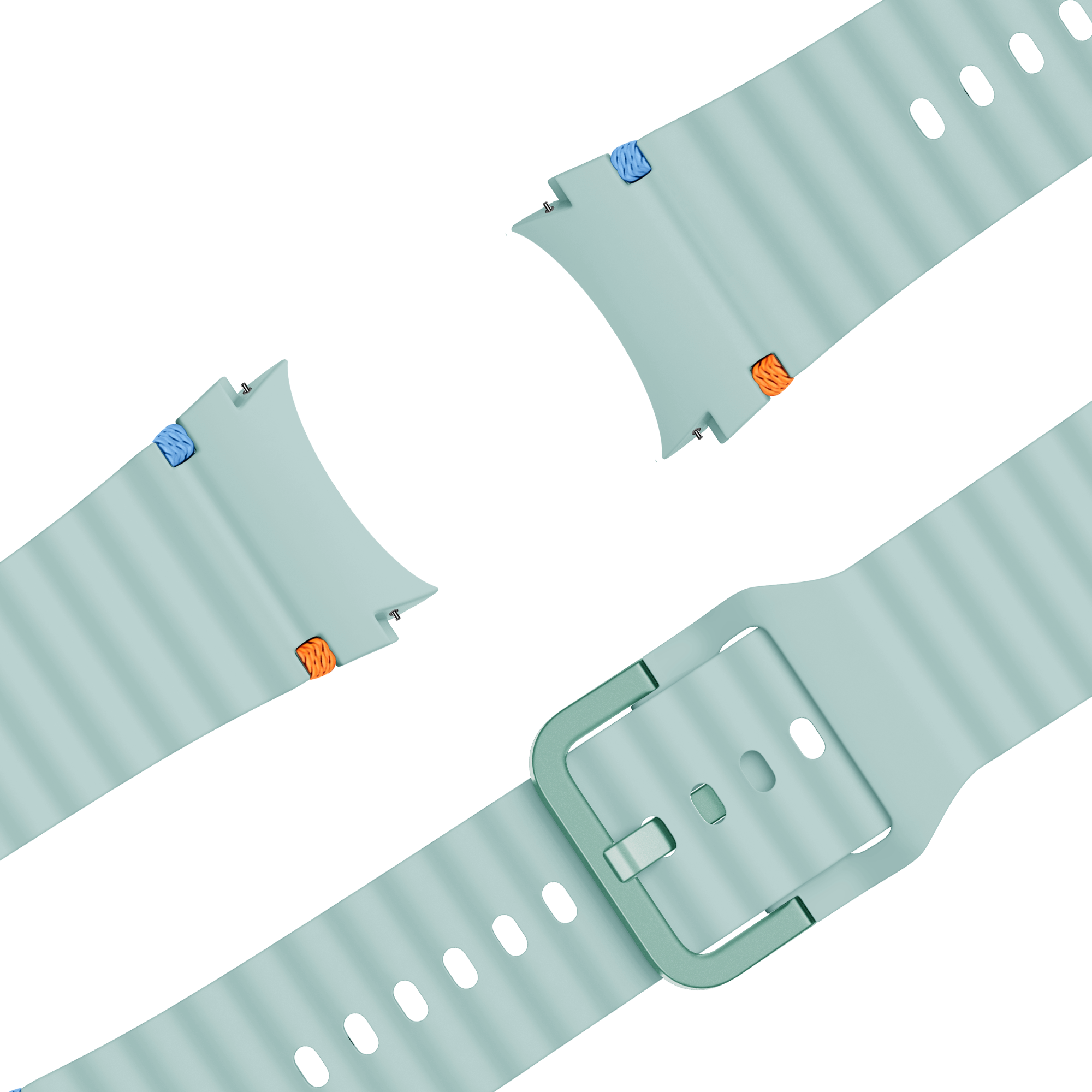 Bandz Samsung Galaxy Watch 4 44mm Wave Strap 'Easy Fit' (Mint)