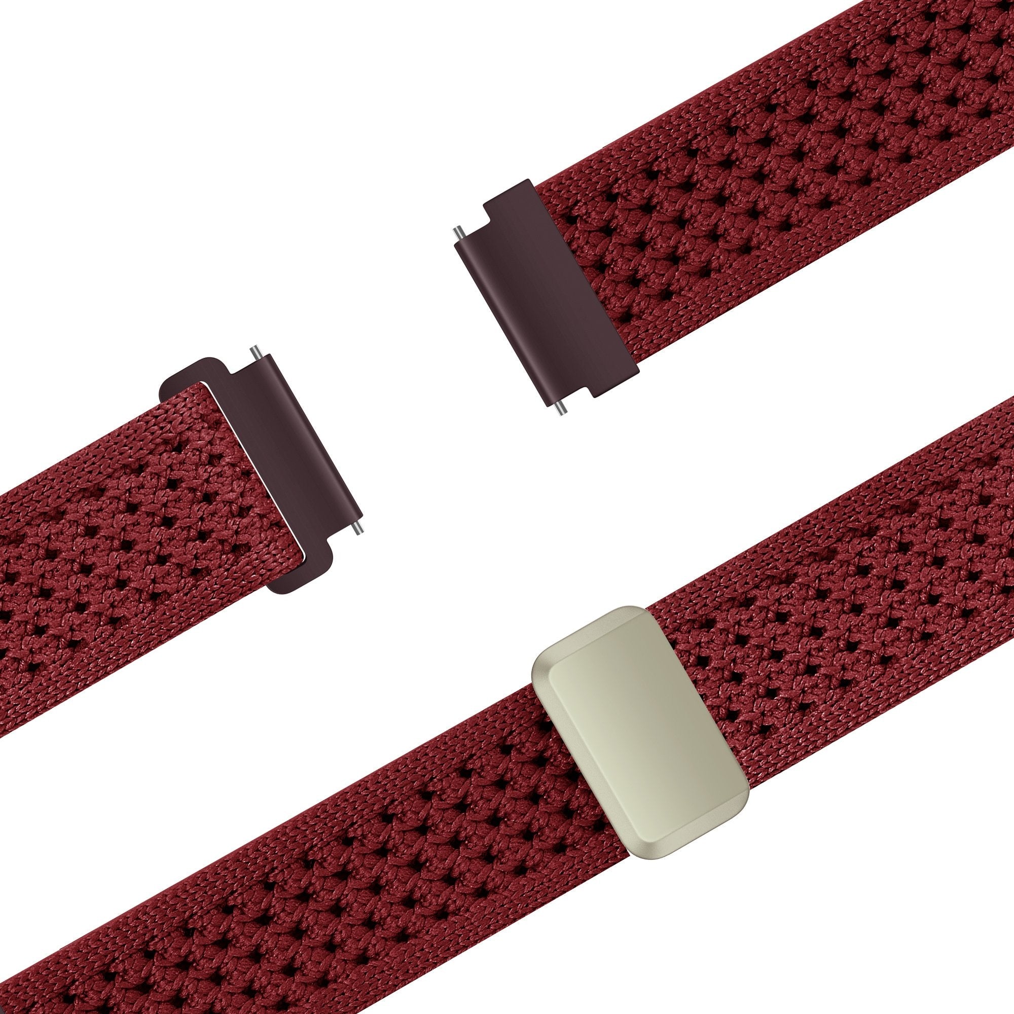 Bandz Amazfit Active 2 Vintage Nylon Strap (Wine Red)