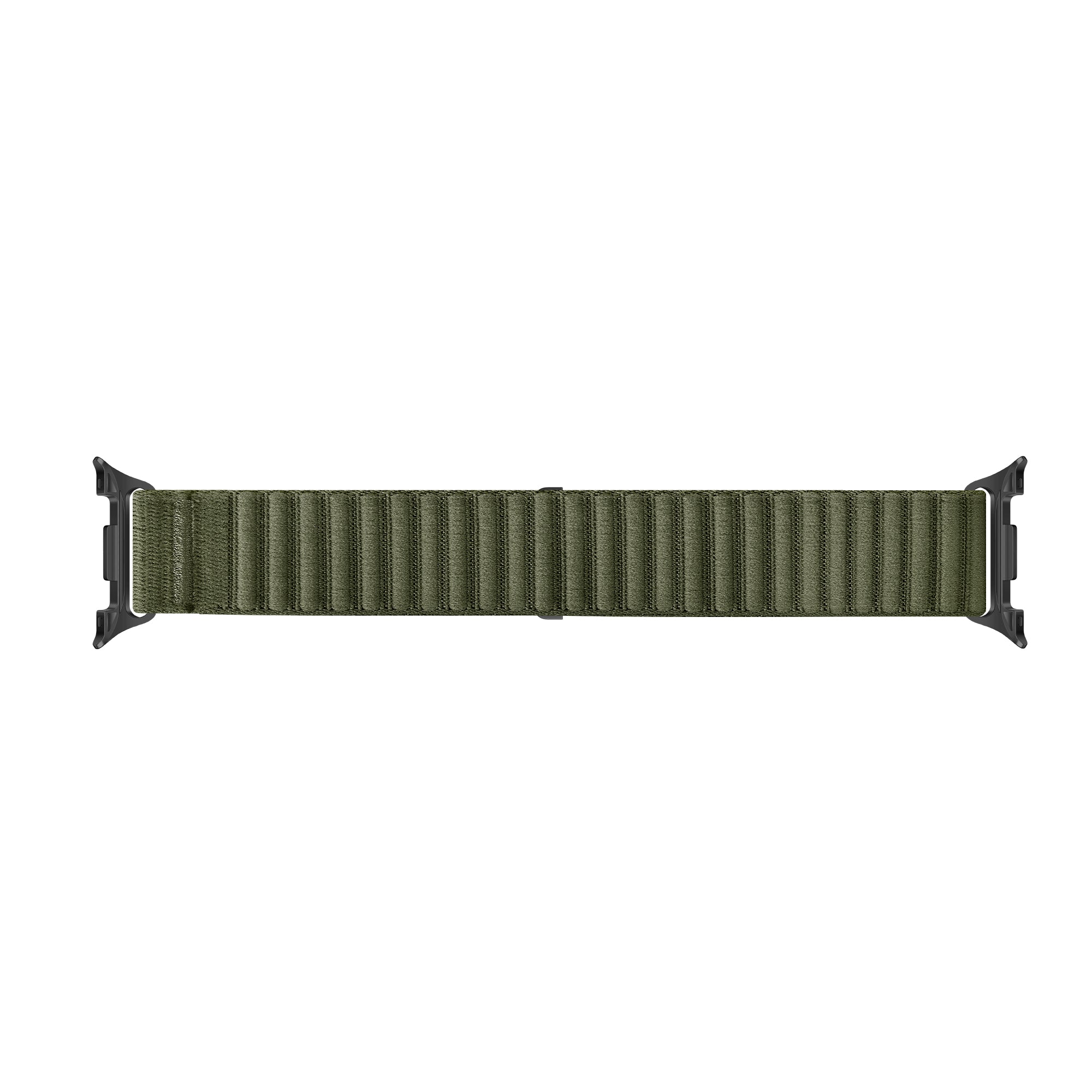 Samsung Galaxy Watch 8 - 40mm Wave Nylon Strap (Dark Green)