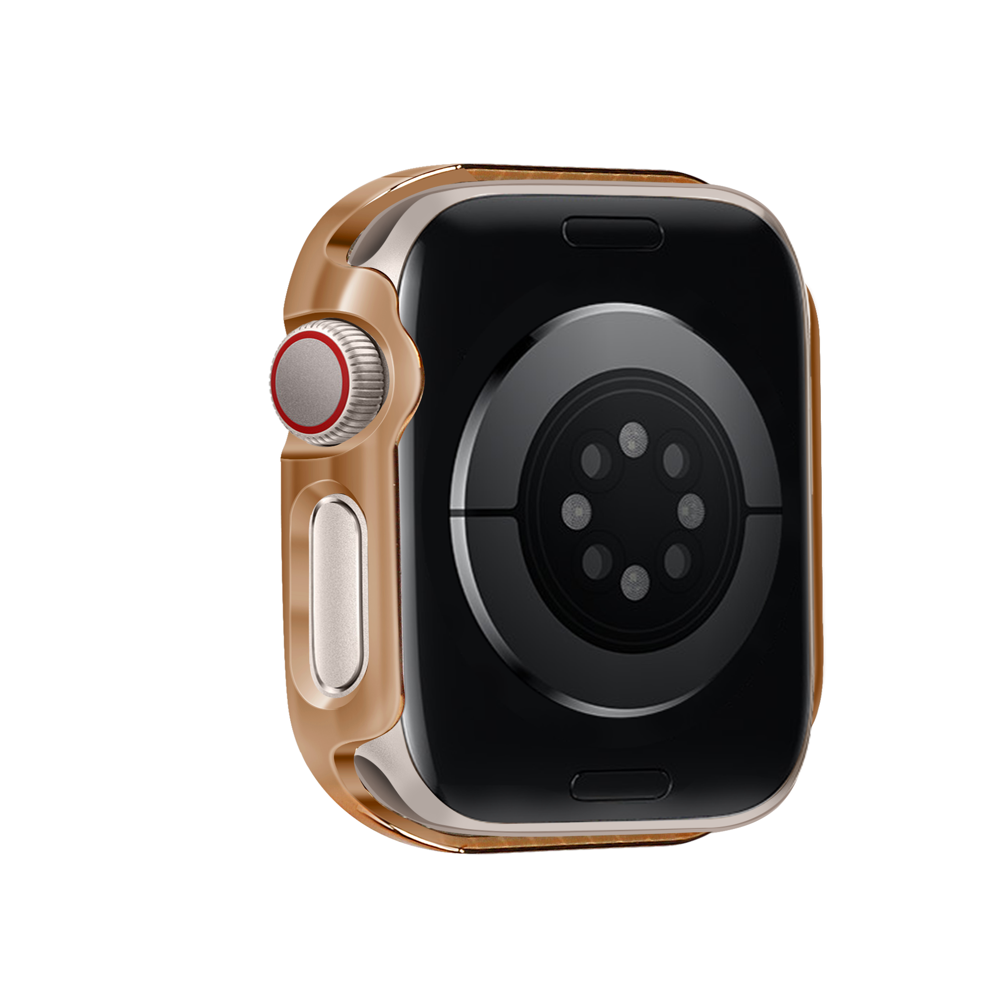 Bandz Apple Watch 10 - 42mm Diamond Case with Glass (Rose Gold)