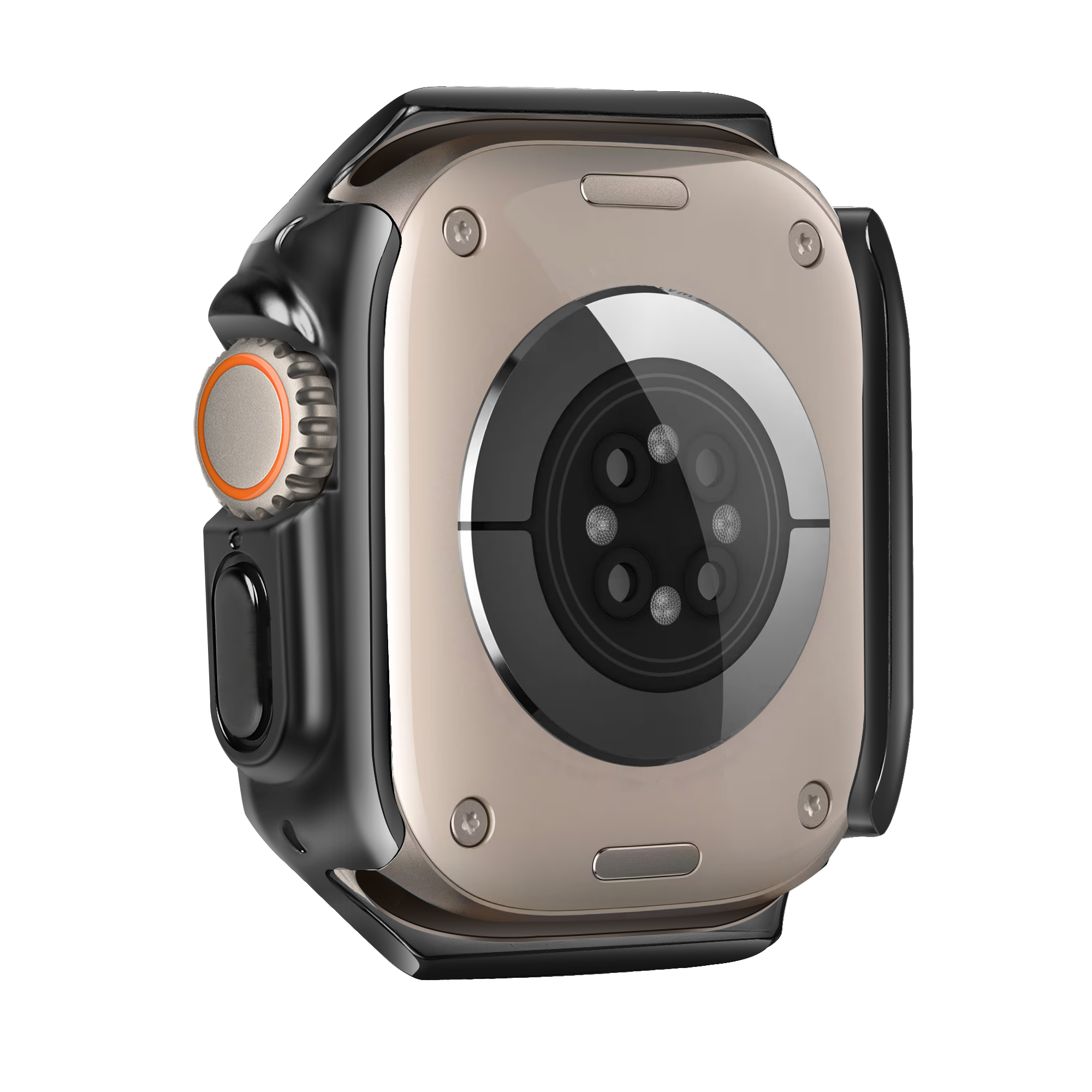 Bandz Apple Watch Ultra - 49mm Galvanized TPU Case (Black)