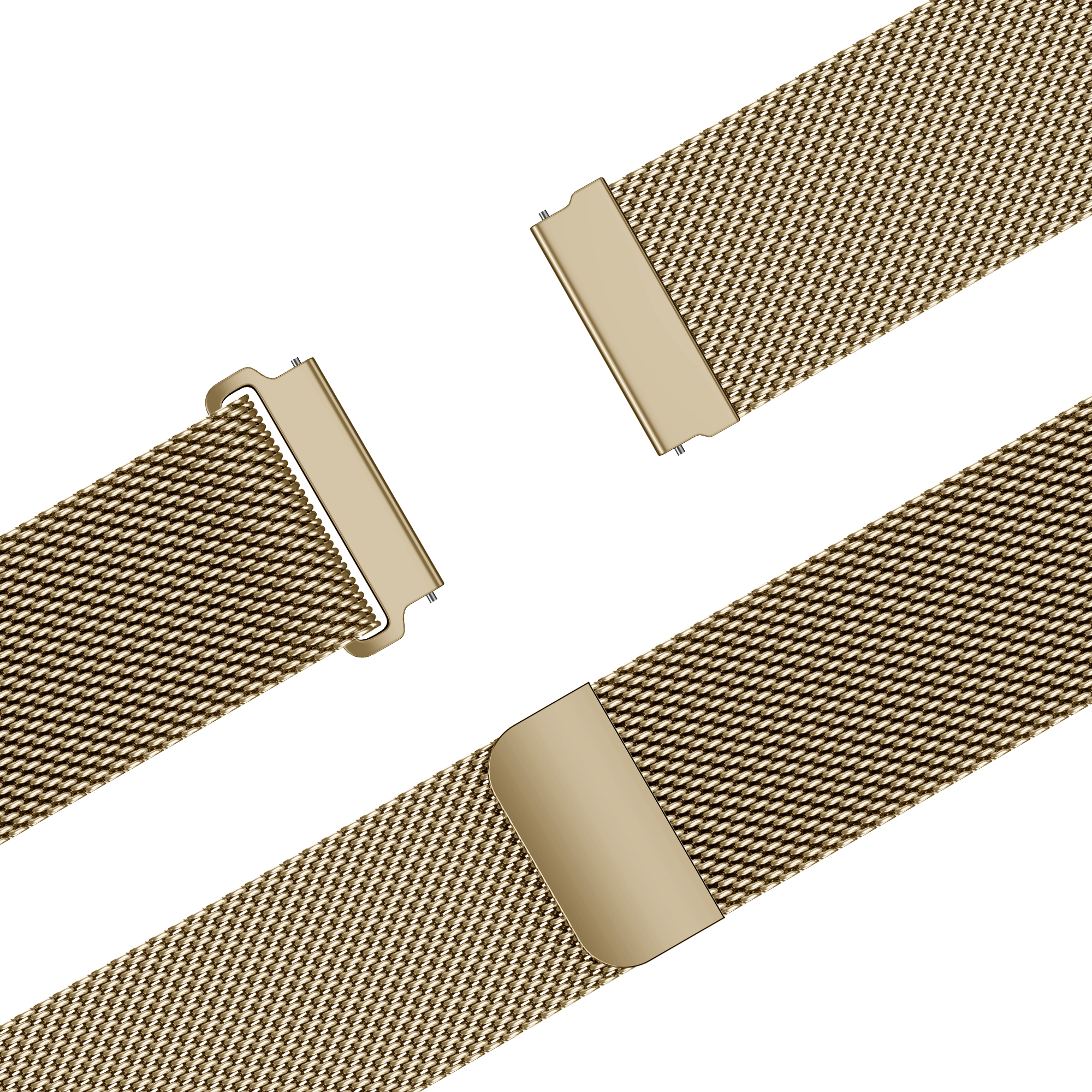 Bandz Amazfit GTS 3 Milanese Strap 'Easy fit' (Gold)