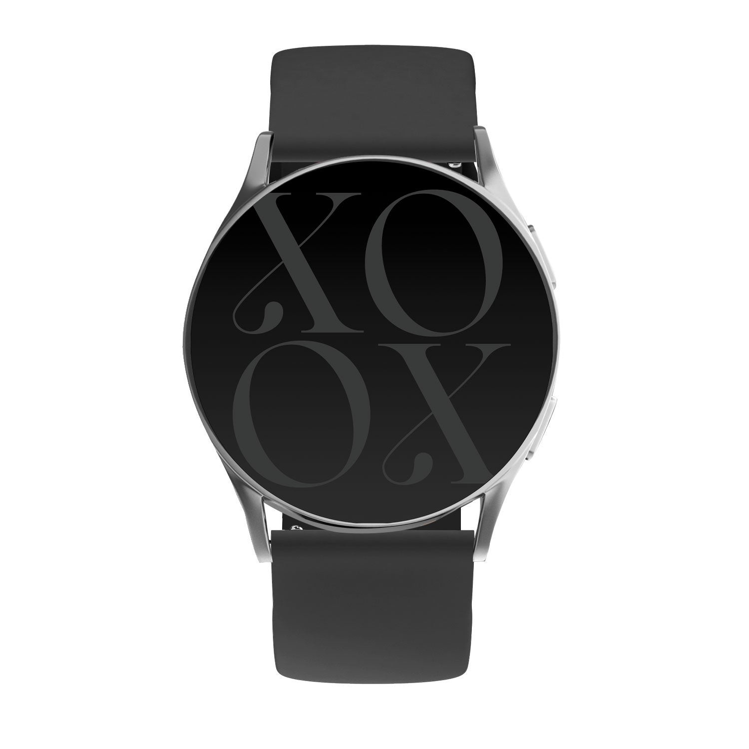 xoxo Wildhearts Fossil Gen 6 44mm Silicone Strap (Black)