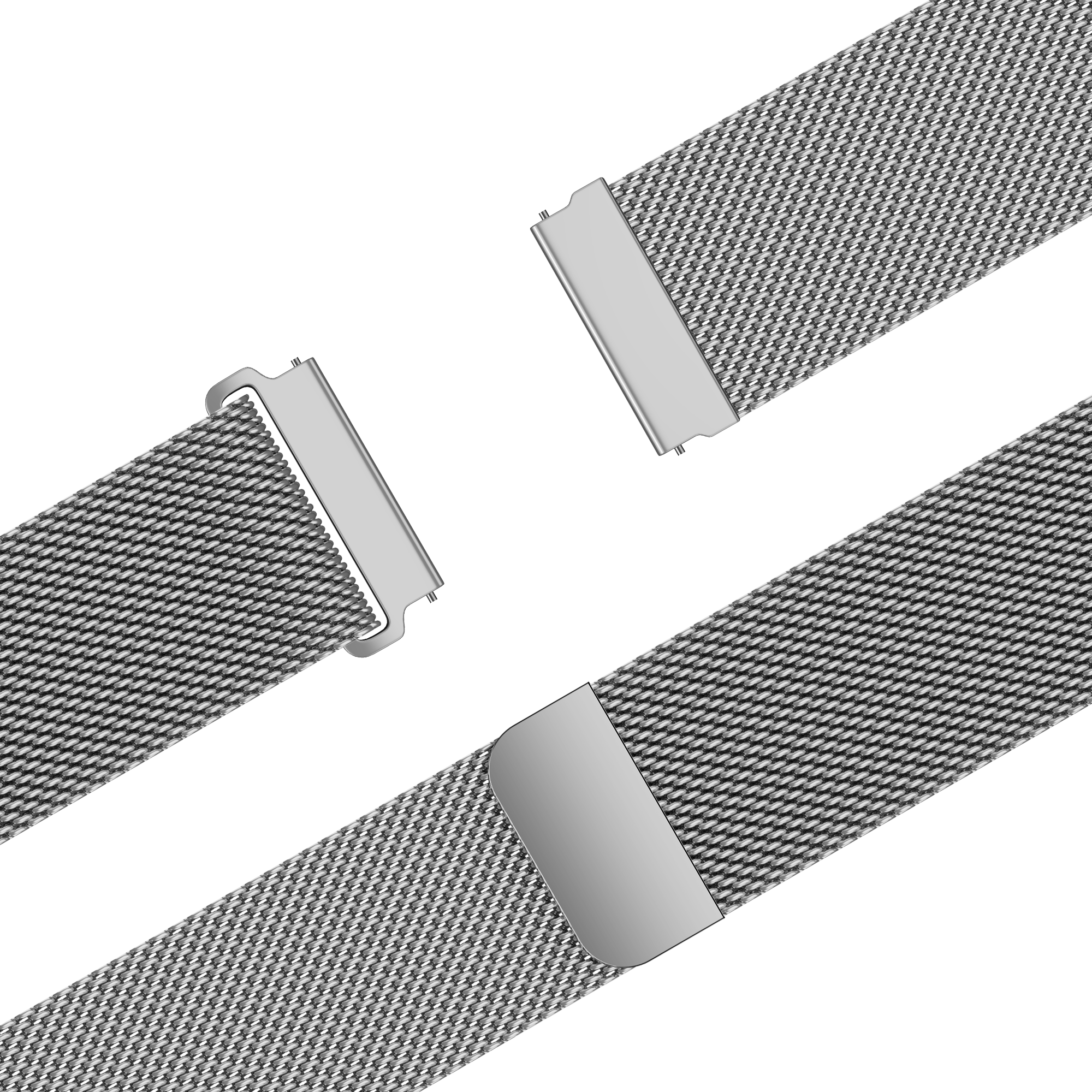 Bandz OnePlus Watch 'One Push' Milanese Strap (Silver)