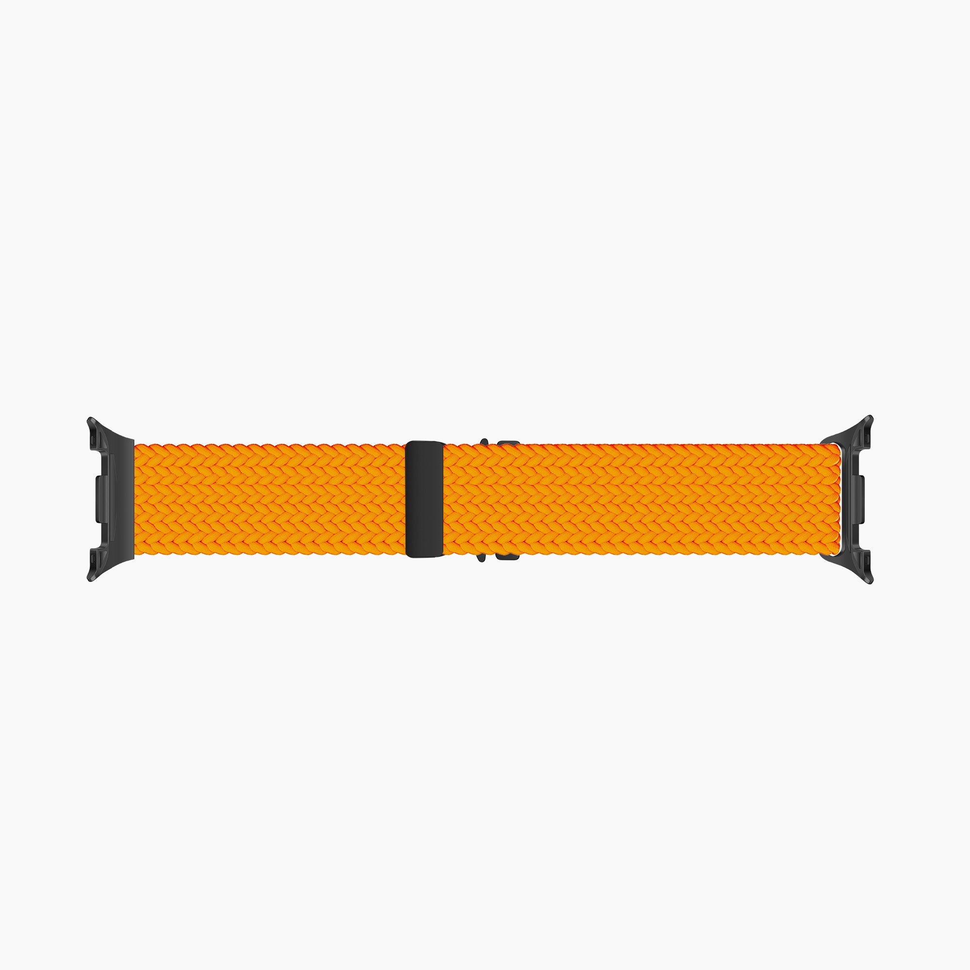 Samsung Galaxy Watch 8 - 44mm Braided Strap with P-Buckle (Orange)
