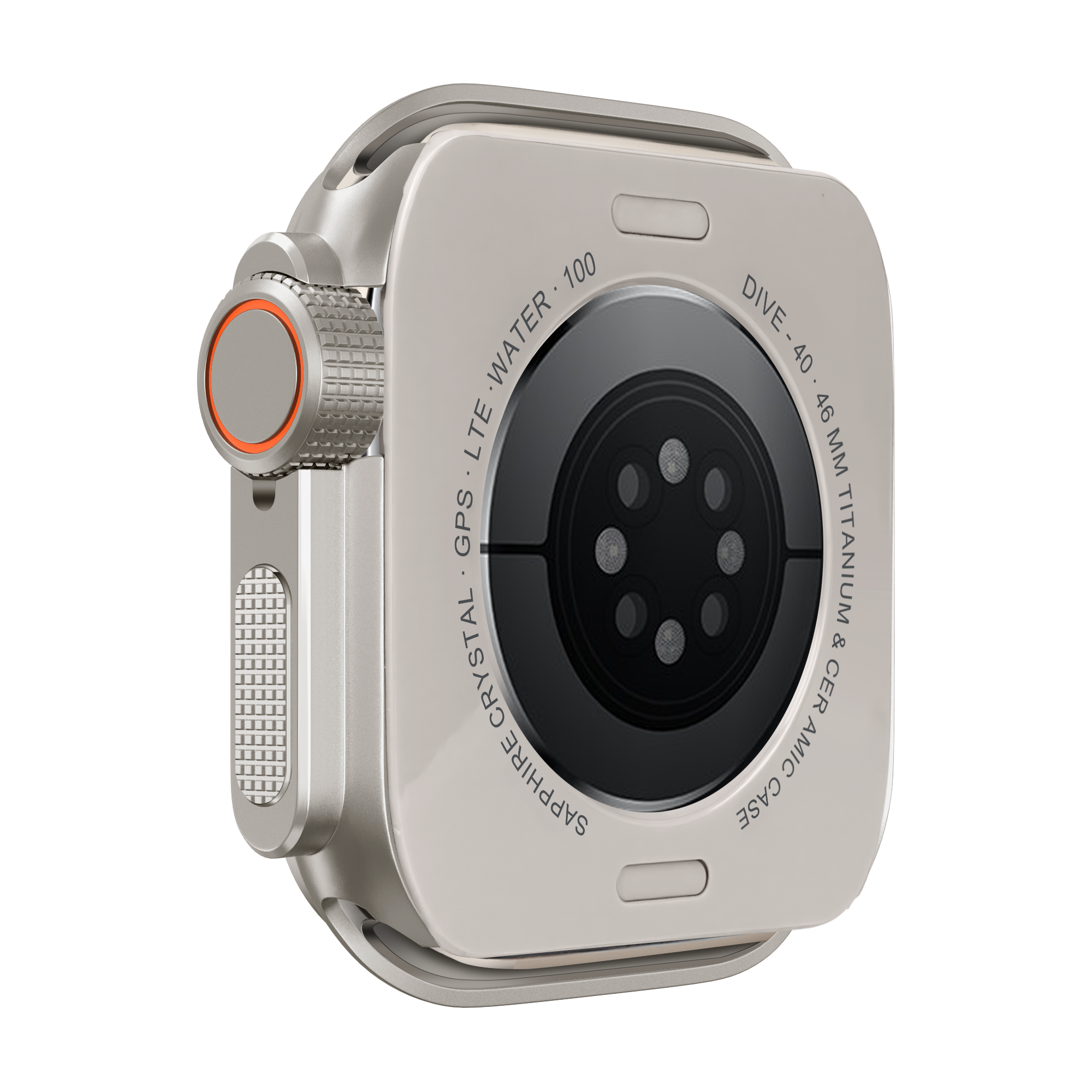 Bandz Apple Watch 11 - 46mm Metal Cover (Titanium)