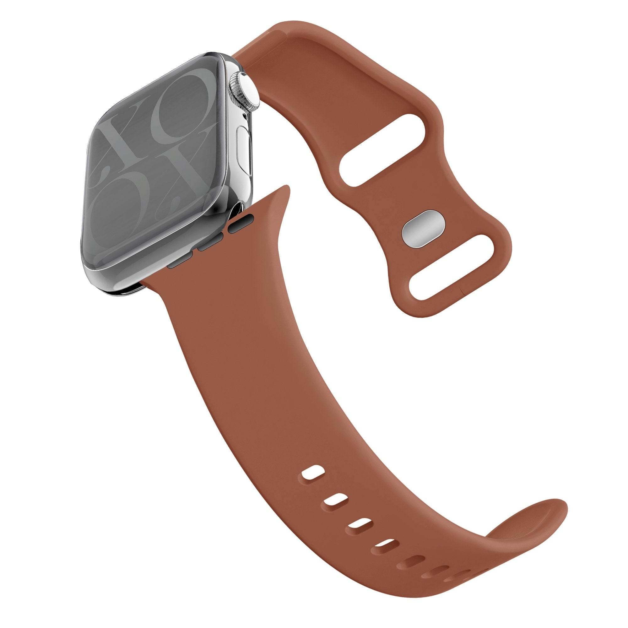 xoxo Wildhearts Apple Watch Silicone Strap (Brown)