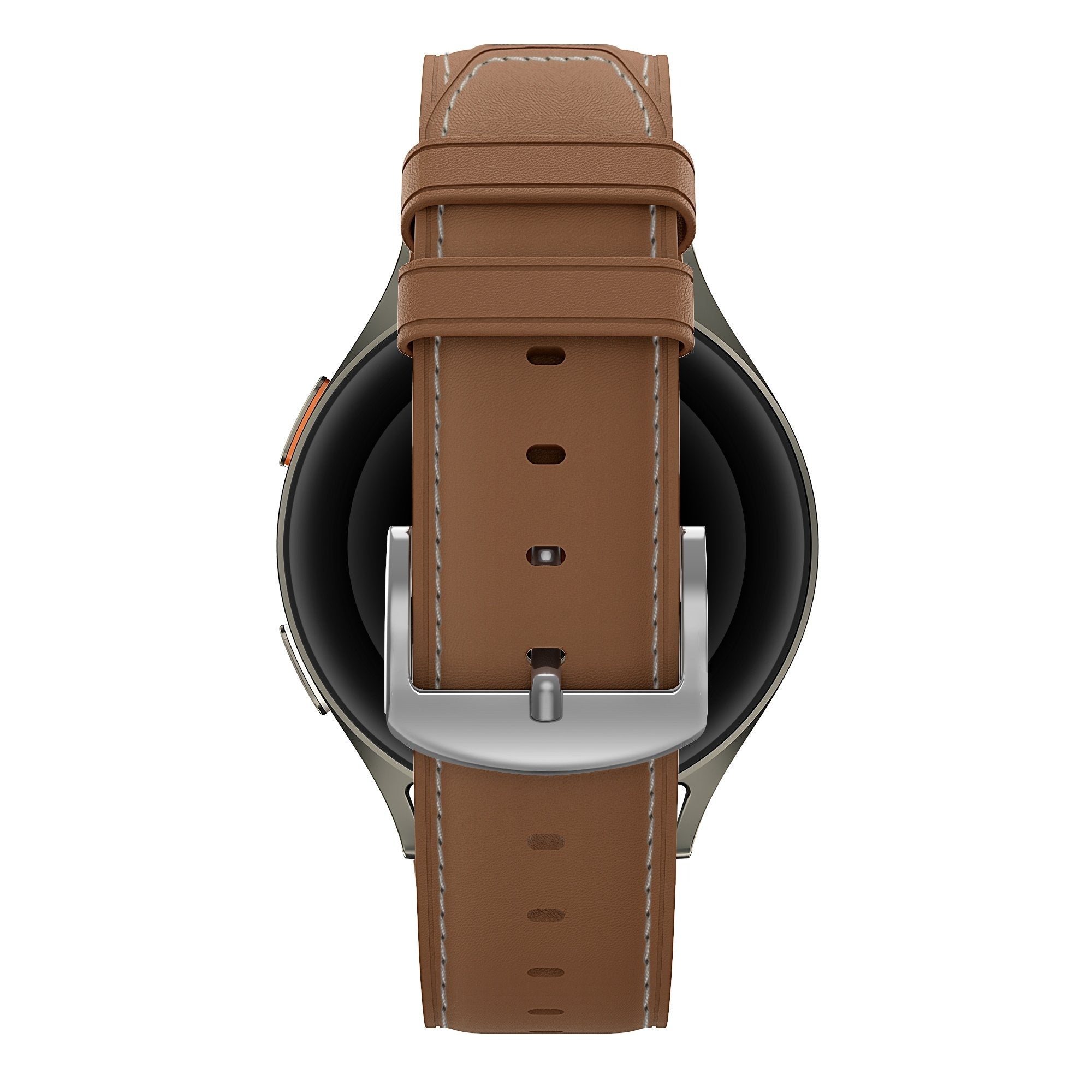 Bandz TicWatch 22mm Leather Strap 'Easy Fit' (Brown)