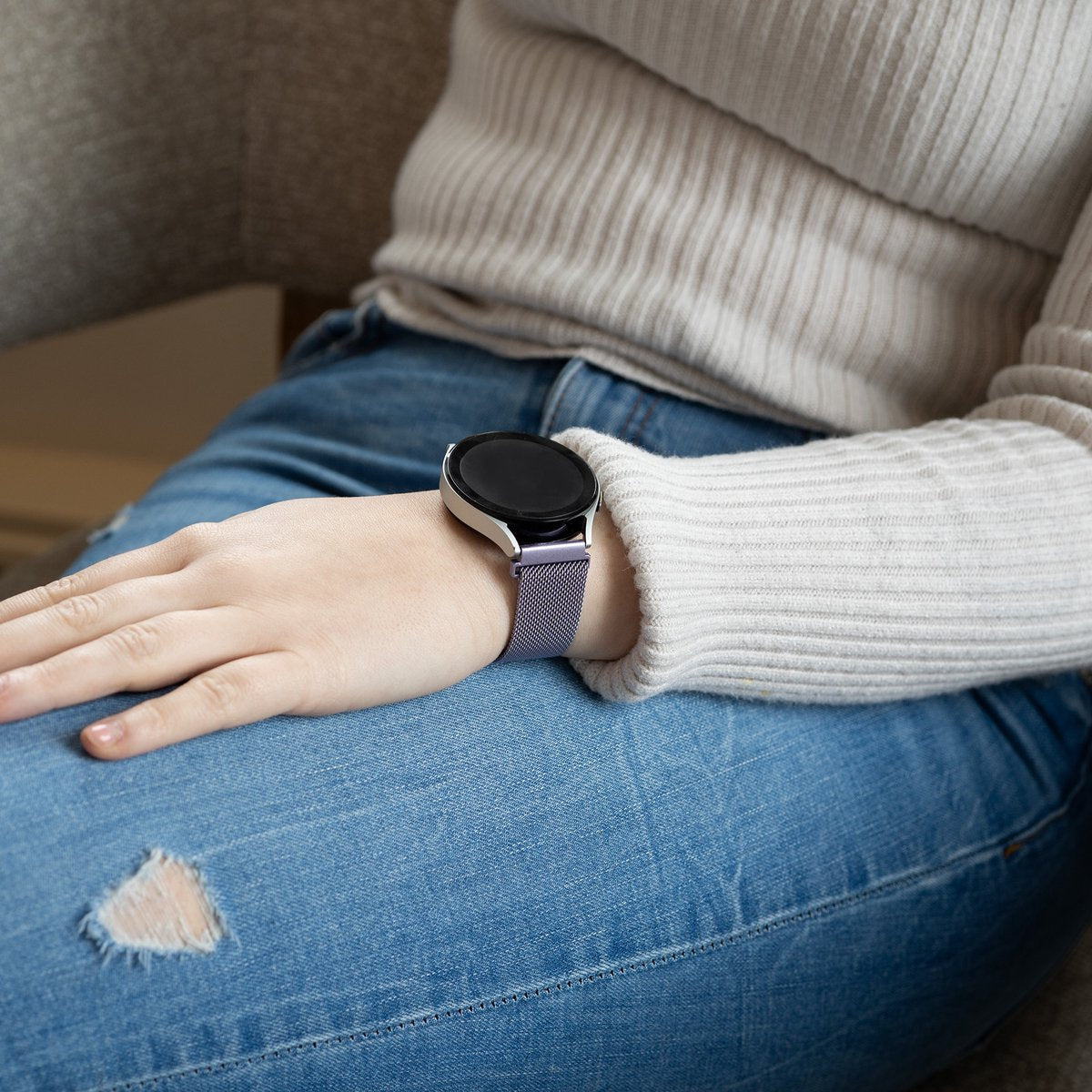Samsung Galaxy Watch 6 Classic 47mm Milanese Strap (Lilac)