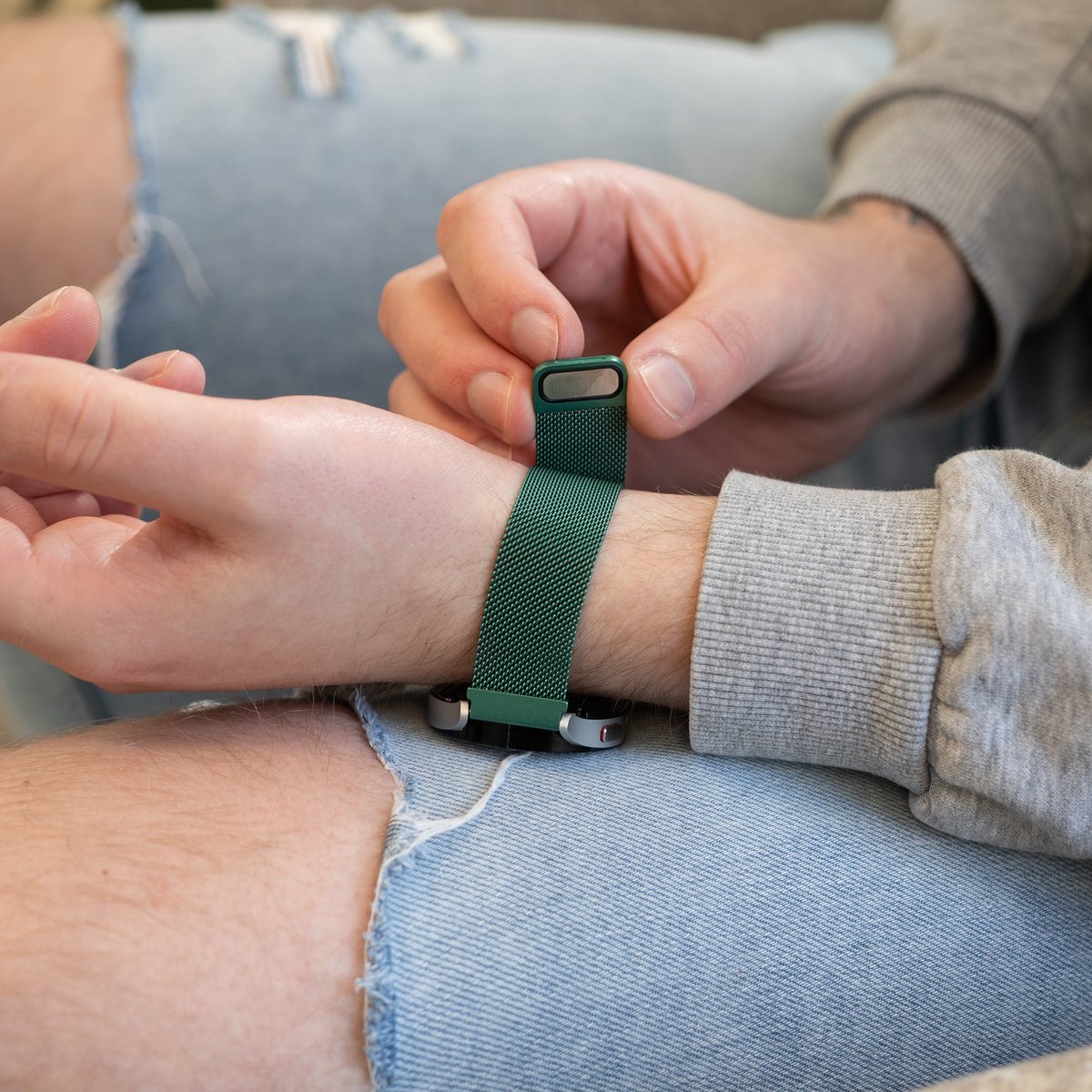 Samsung Galaxy Watch 6 Classic 47mm Milanese Strap (Green)