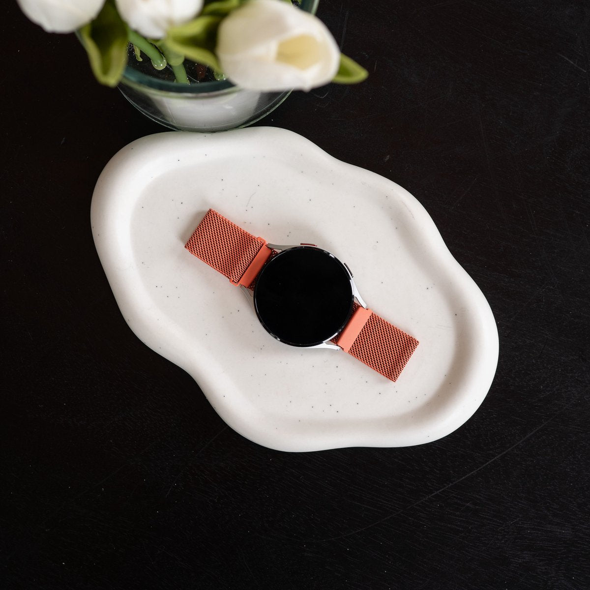 Samsung Galaxy Watch 6 Classic 47mm Milanese Strap (Orange)