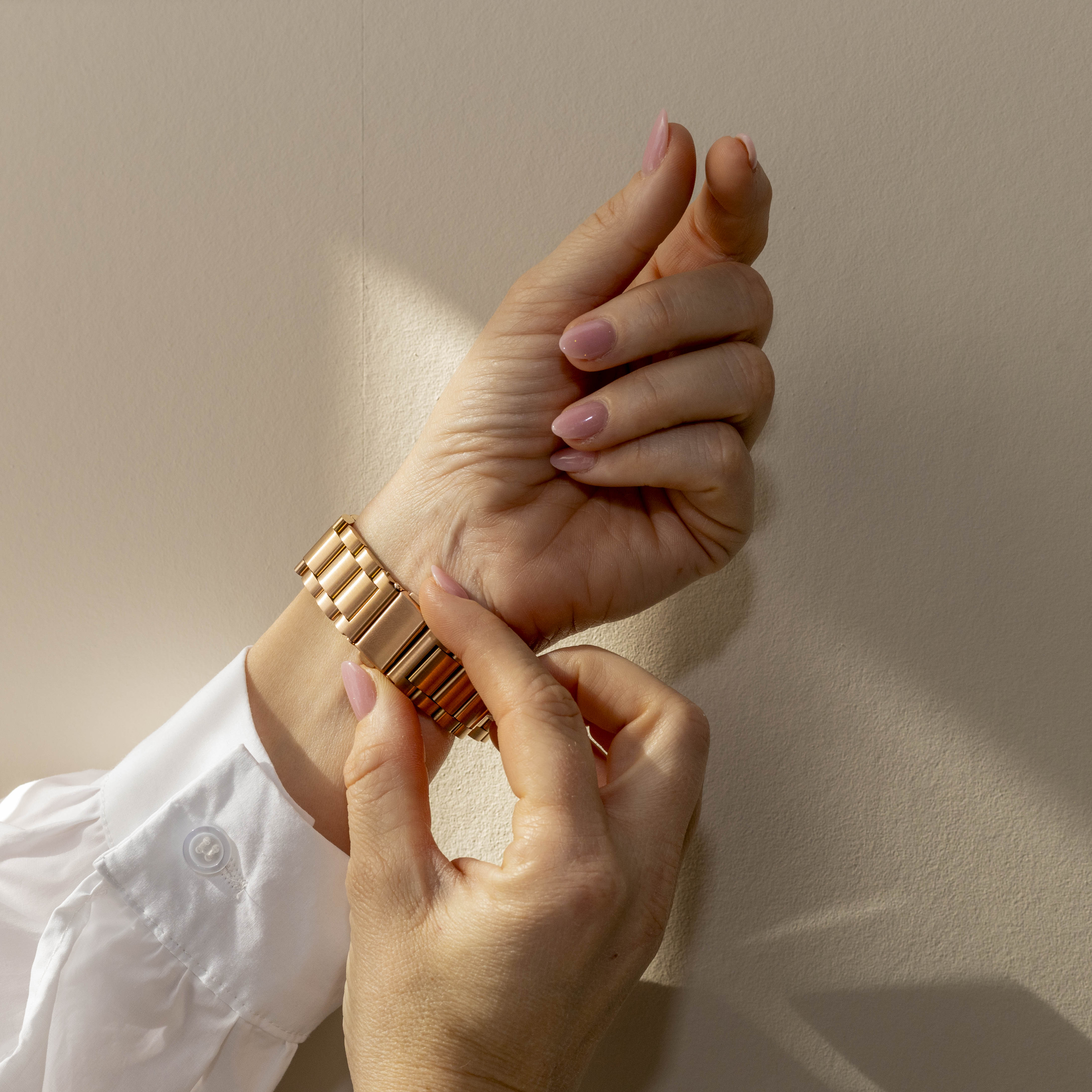 Garmin Vivomove 3s Link Strap 39mm (Rose Gold)