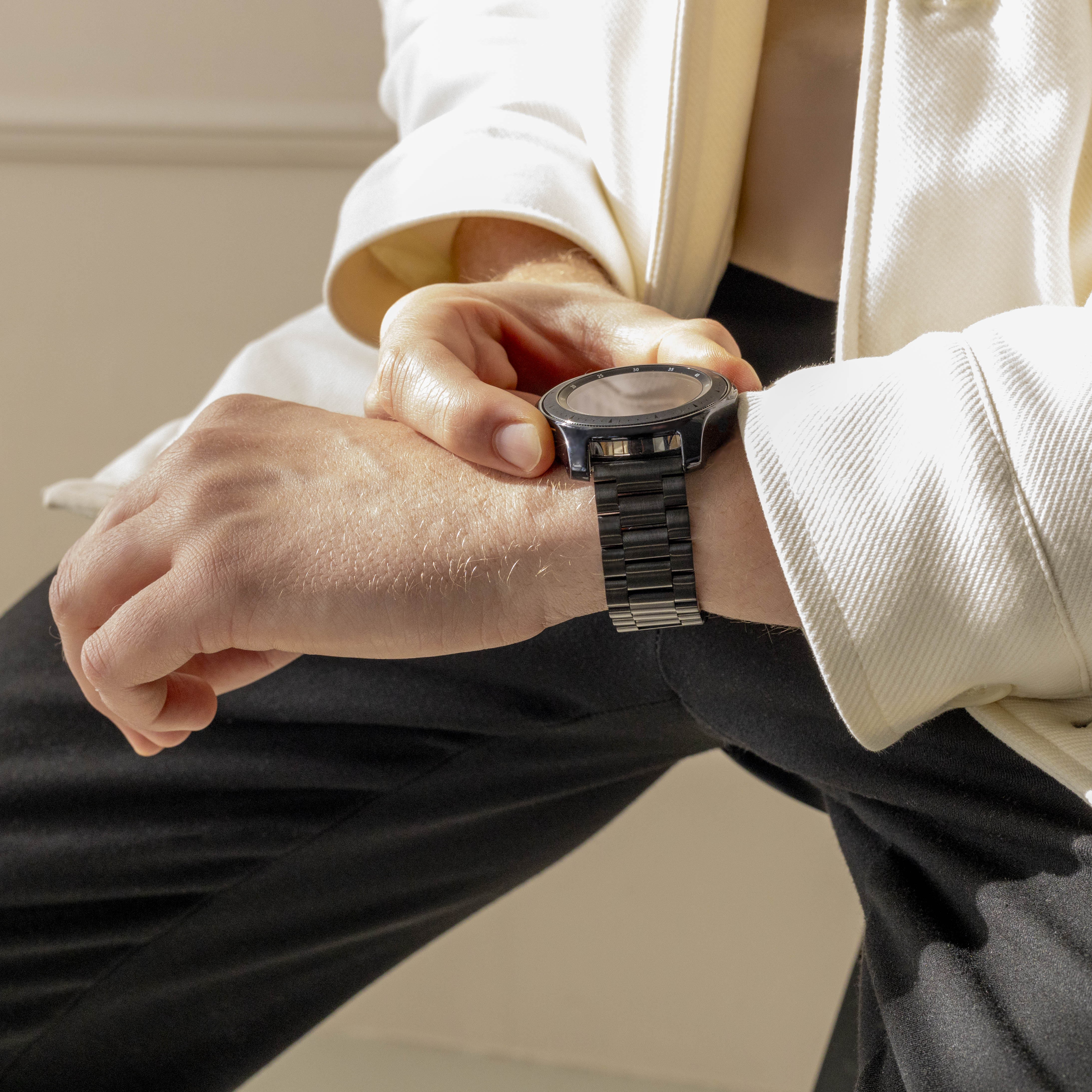 Polar Grit X Steel Strap (Black)