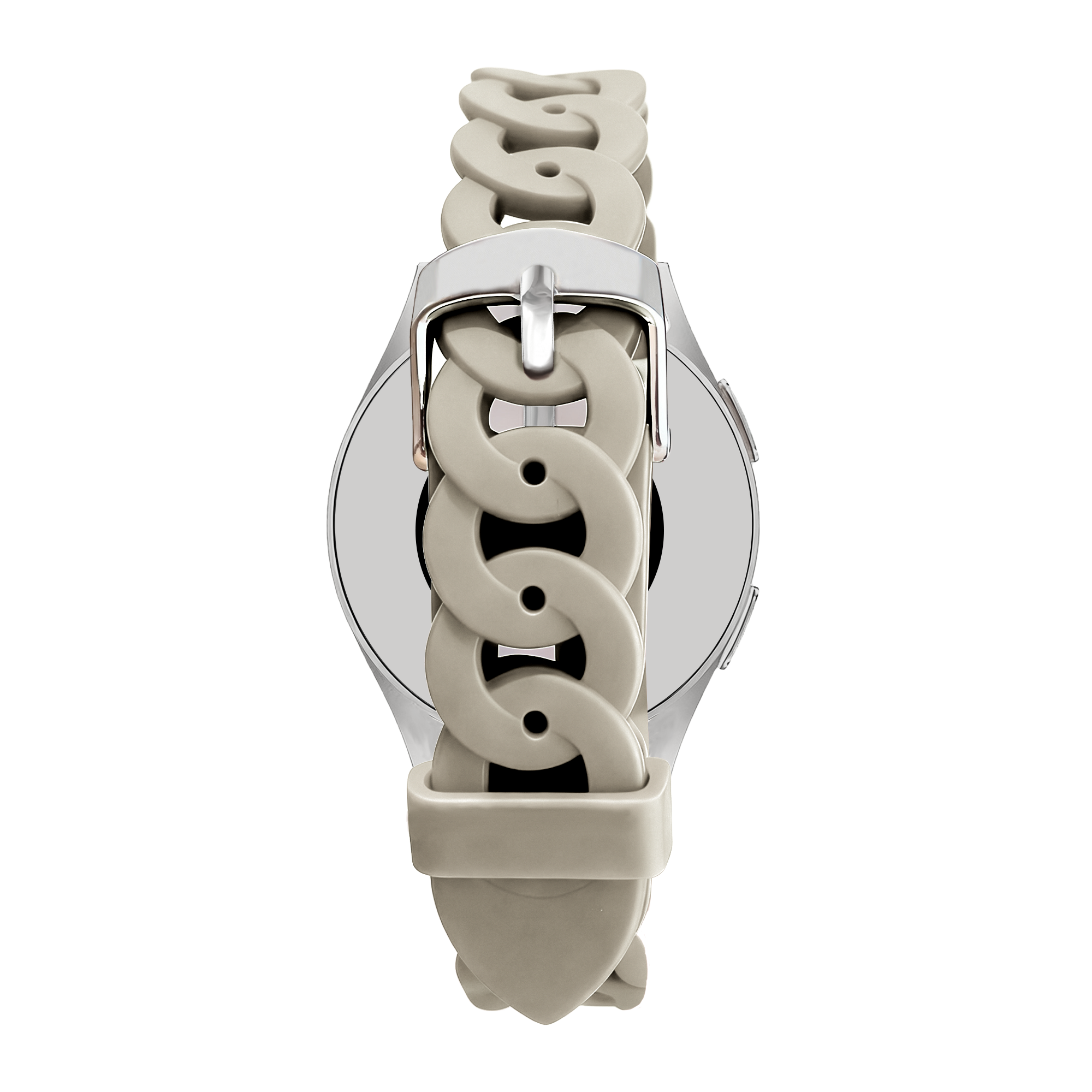 Bandz Withings ScanWatch Nova Silicone Strap 'Chains' (Light Grey)