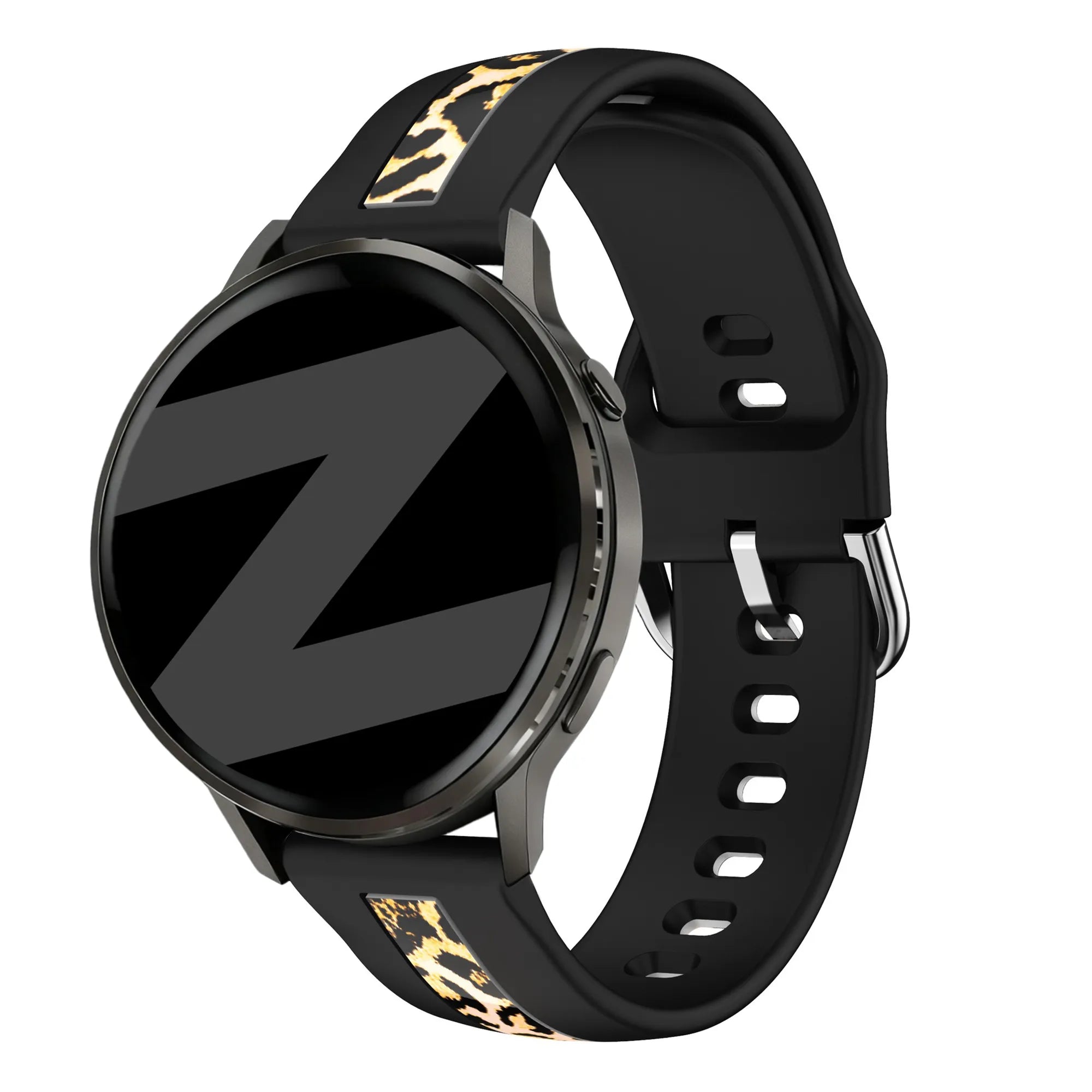 Bandz Garmin Forerunner 70 Dual Leopard Strap (Black)