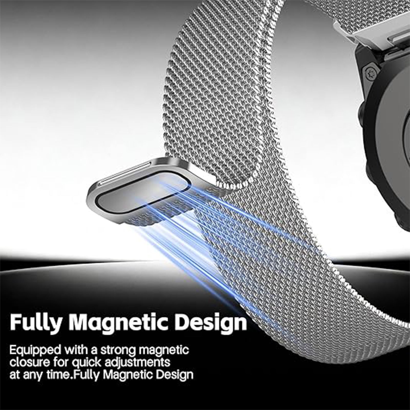 Garmin Instinct Premium Milanese Strap (Silver)