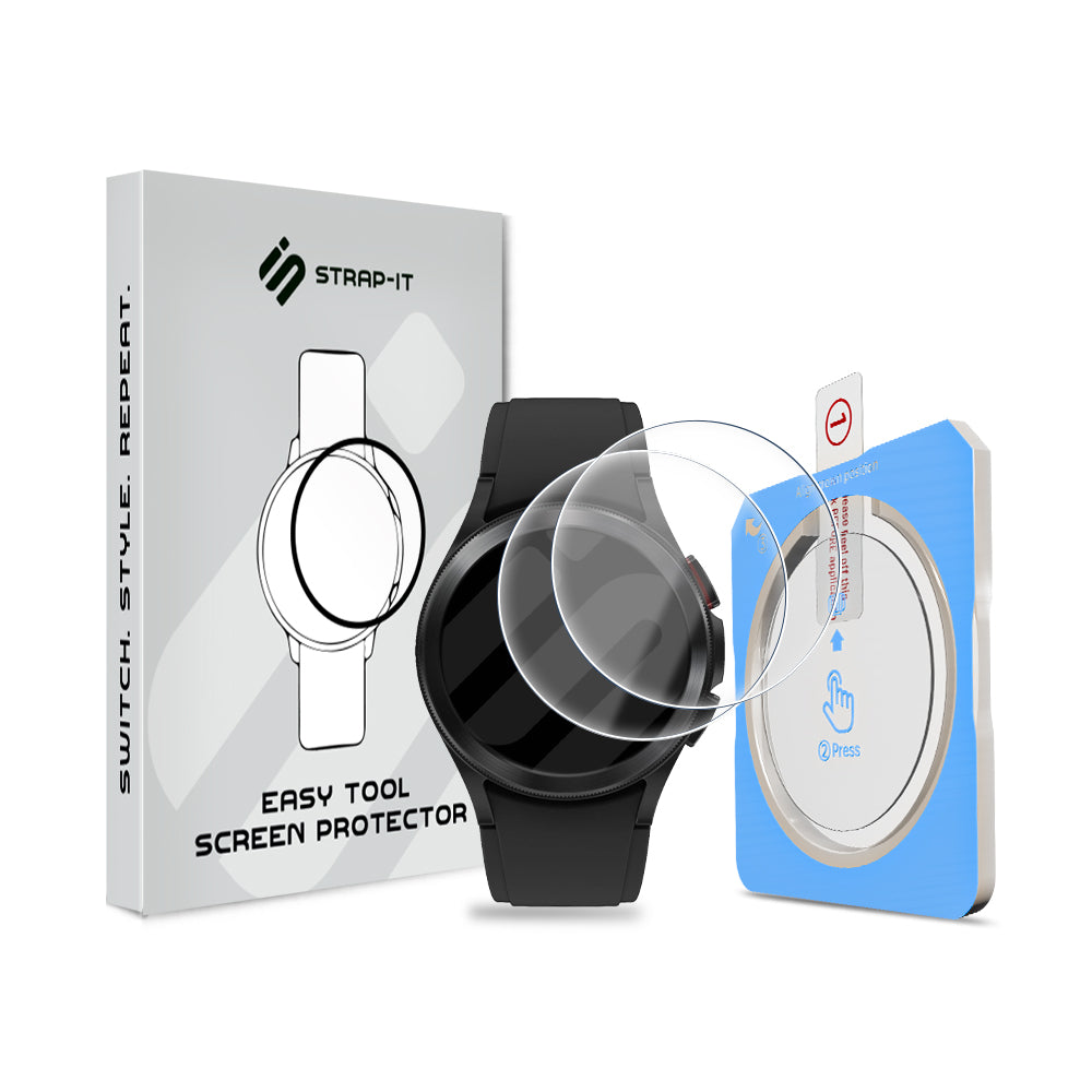 Screenprotector with One-Click Tool - Samsung Galaxy Watch 4 Classic 42mm