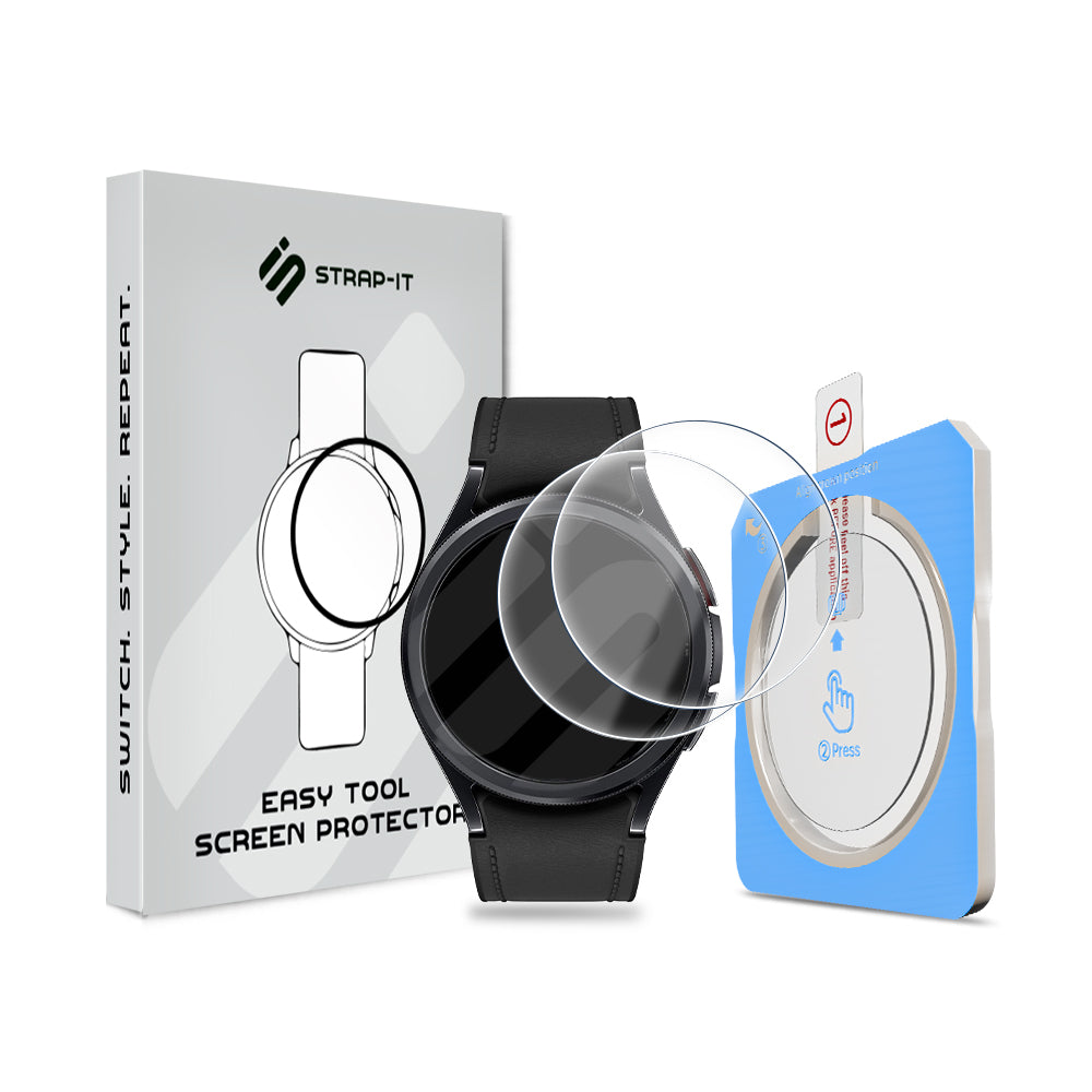 Screenprotector with One-Click Tool - Samsung Galaxy Watch 6 Classic 43mm
