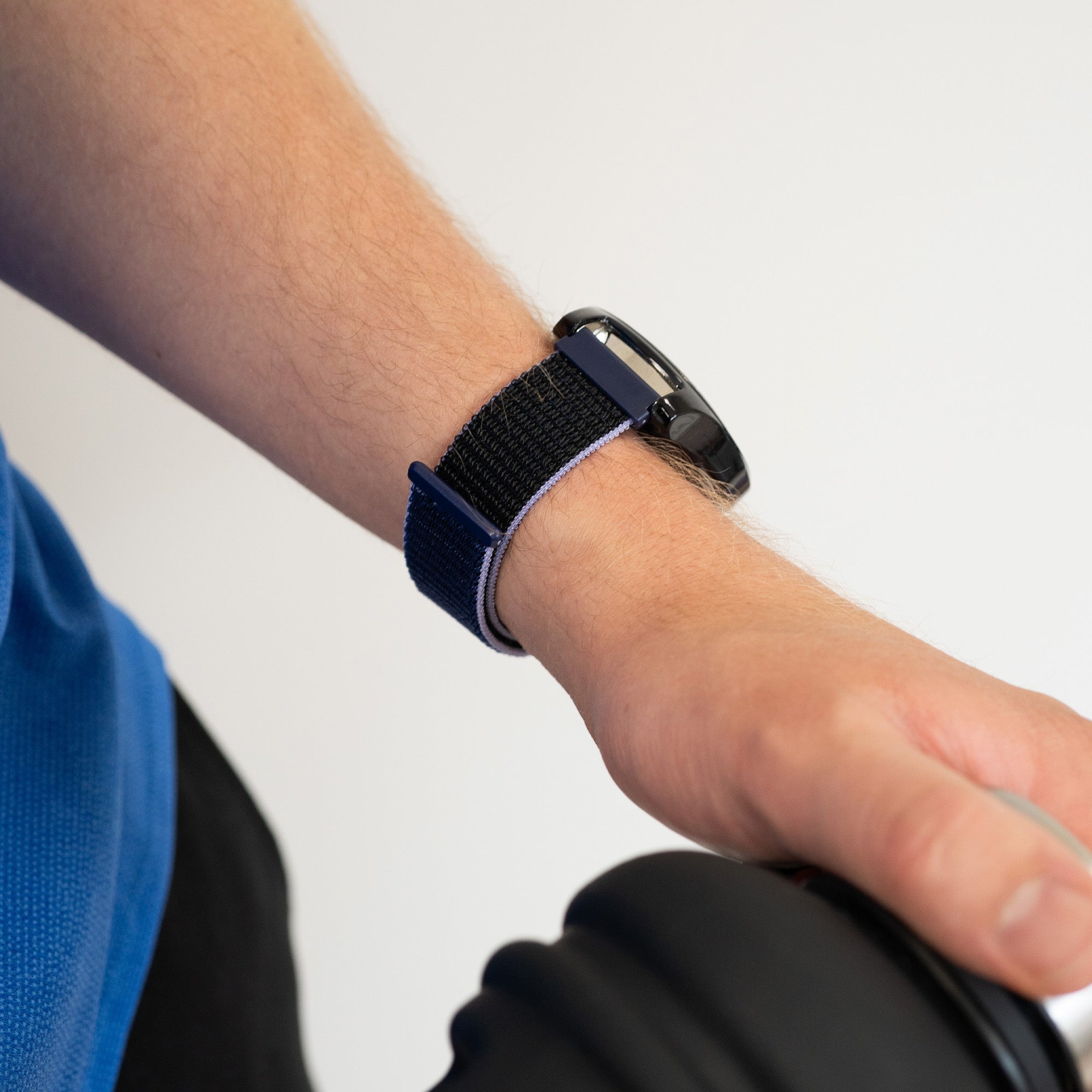 Garmin Forerunner 255 Nylon Strap (Blue/Black)