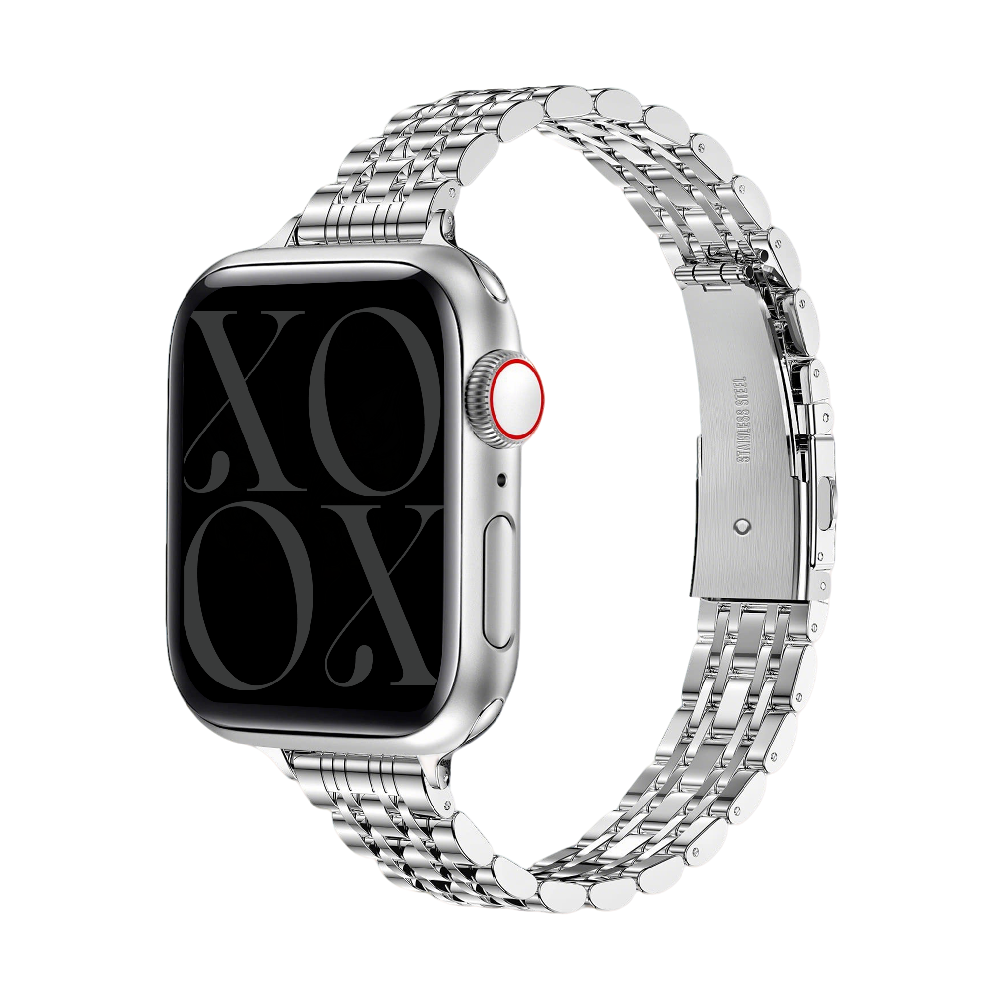 xoxo Wildhearts Apple Watch Steel Strap 'Slim' (Silver)