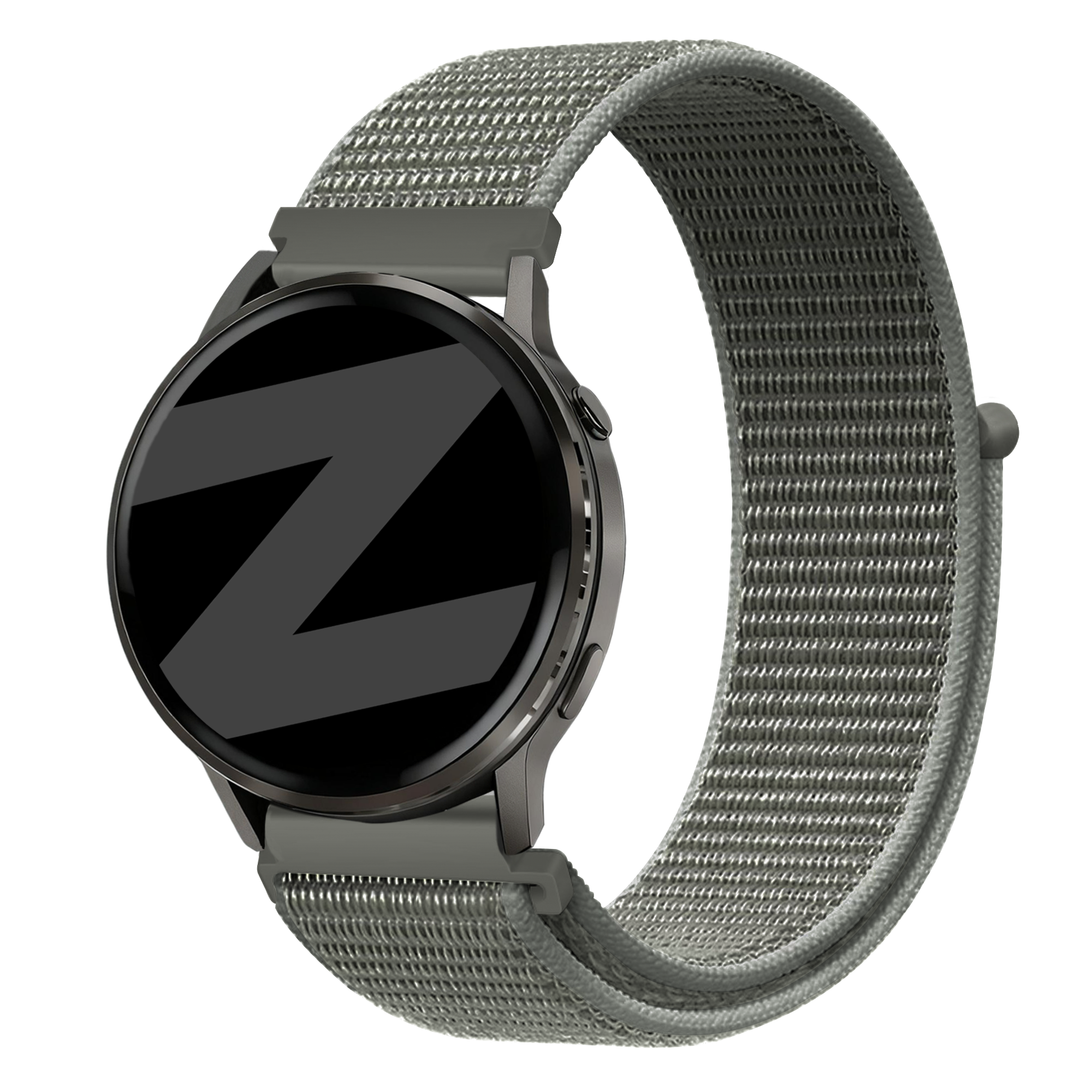 Bandz Garmin Forerunner 245 Nylon Loop Strap (Grey-Green)