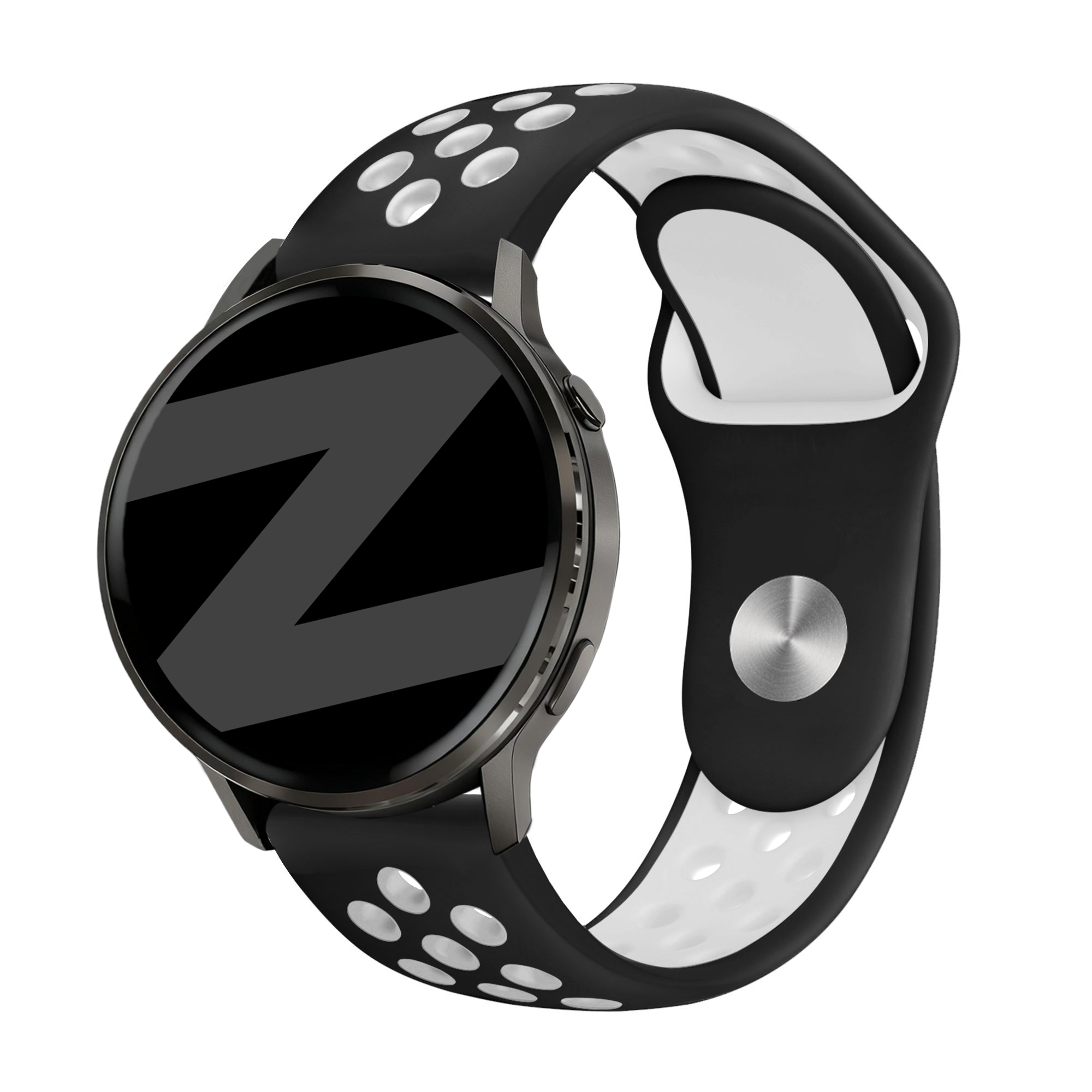 Bandz Garmin Venu 3 Sport Strap 'Deluxe' (Black/White)
