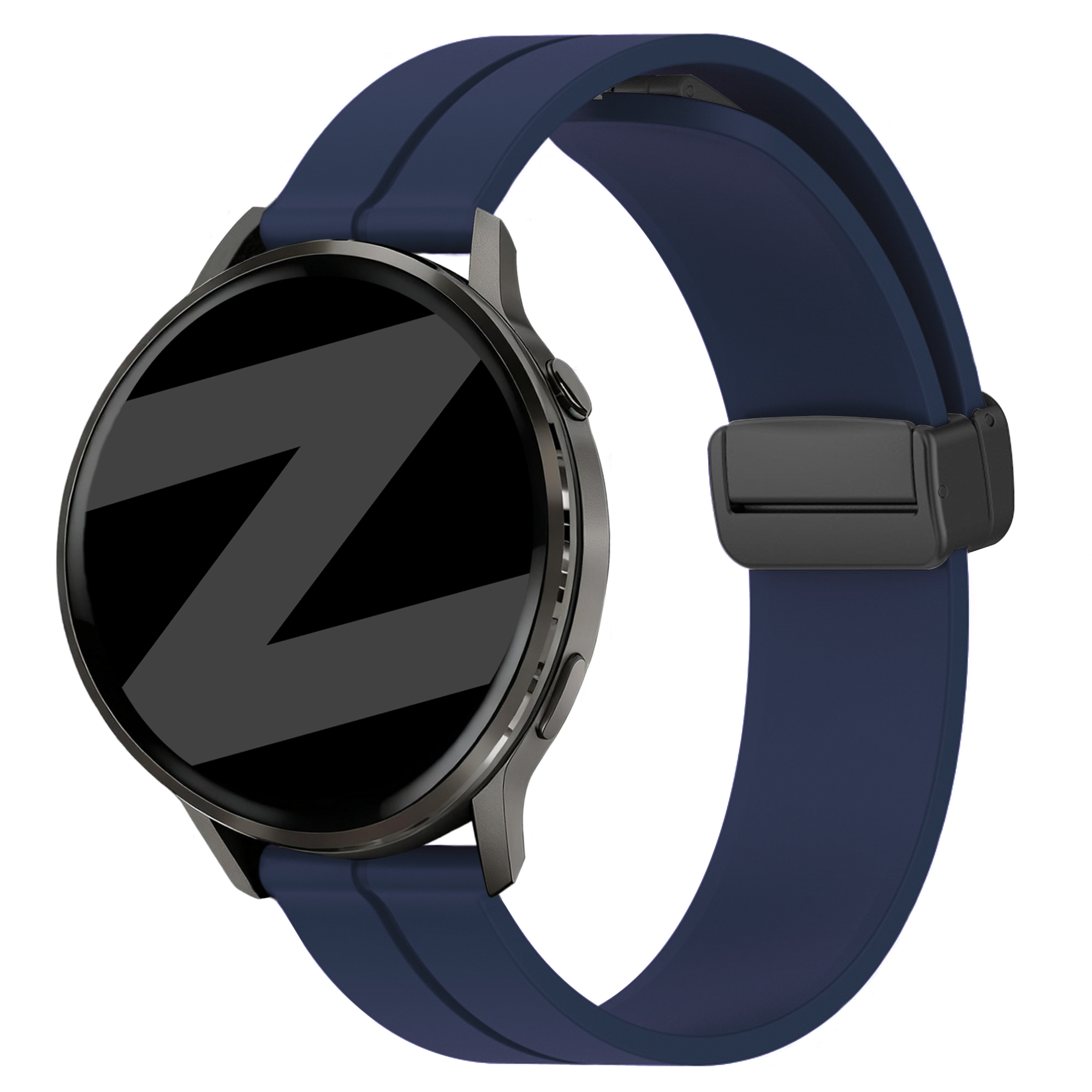 Bandz Garmin Approach J1 D-Buckle Silicone Strap (Dark Blue)