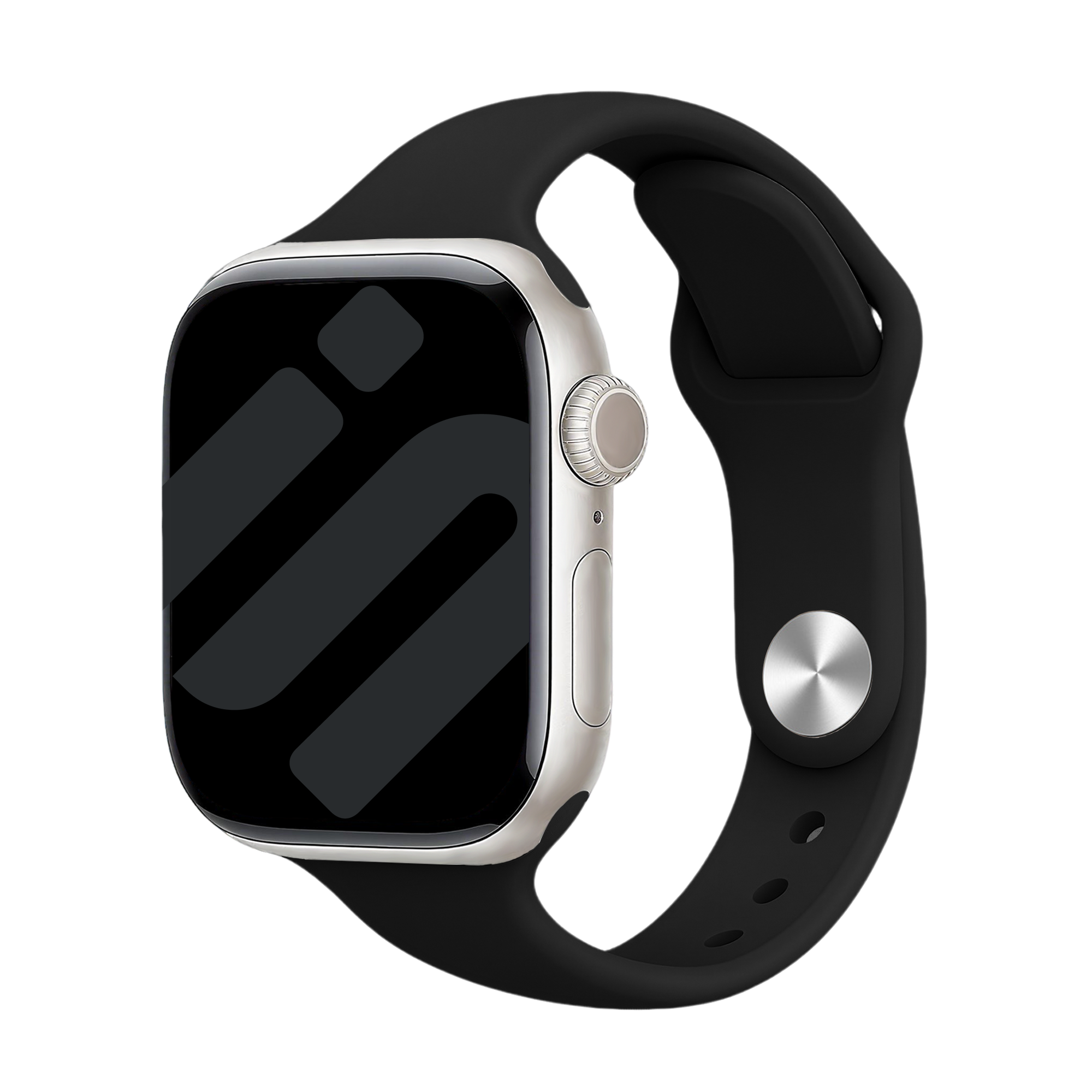 Apple Watch Slimfit Silicone Strap (Black)