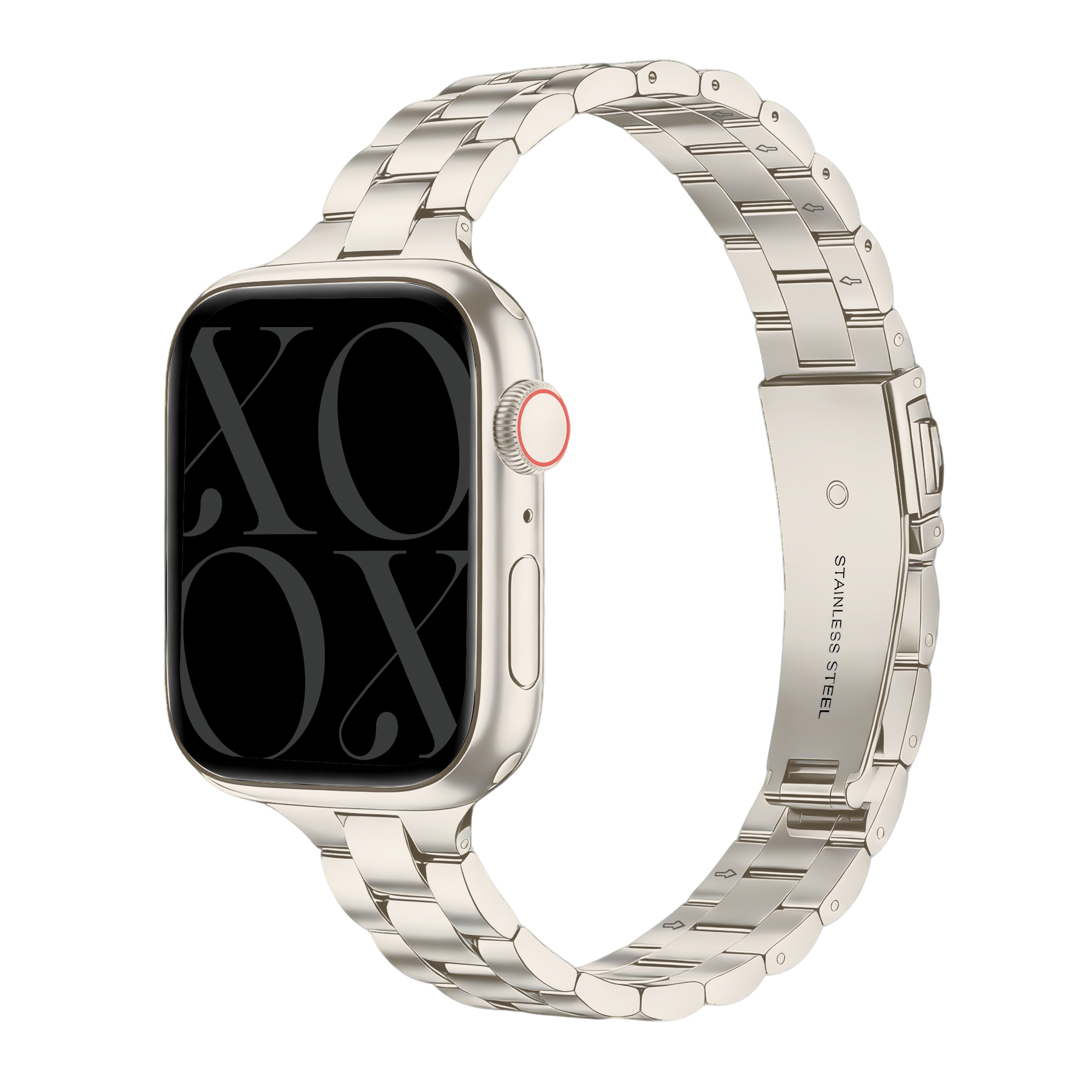 xoxo Wildhearts Apple Watch Slender Steel Strap (Starlight)