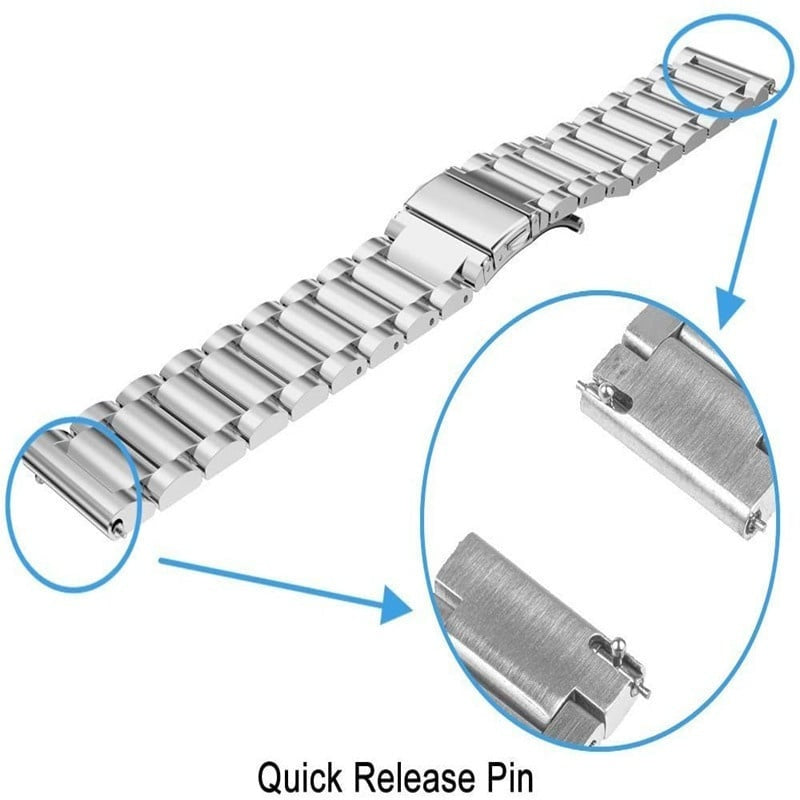 Watch Strap Titanium 22mm - Quick Release (Silver)