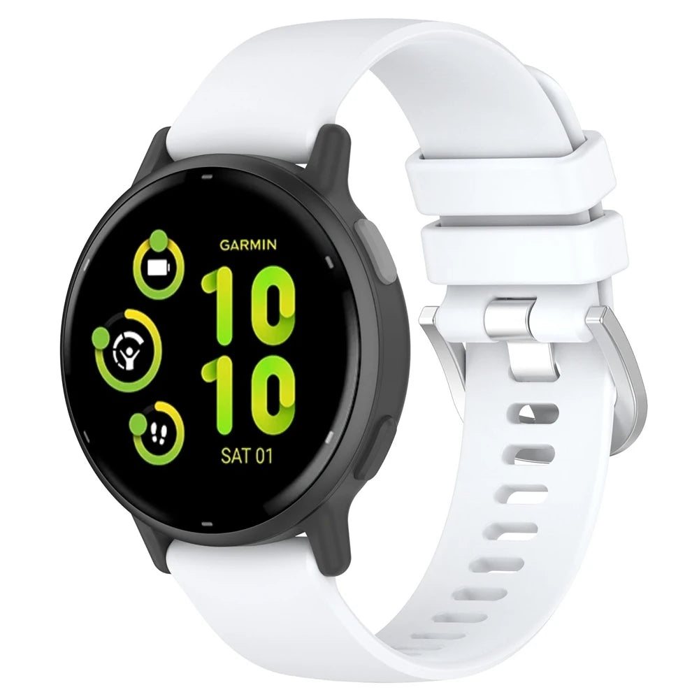 Garmin Vivoactive 6 Silicone Classic Strap (White)