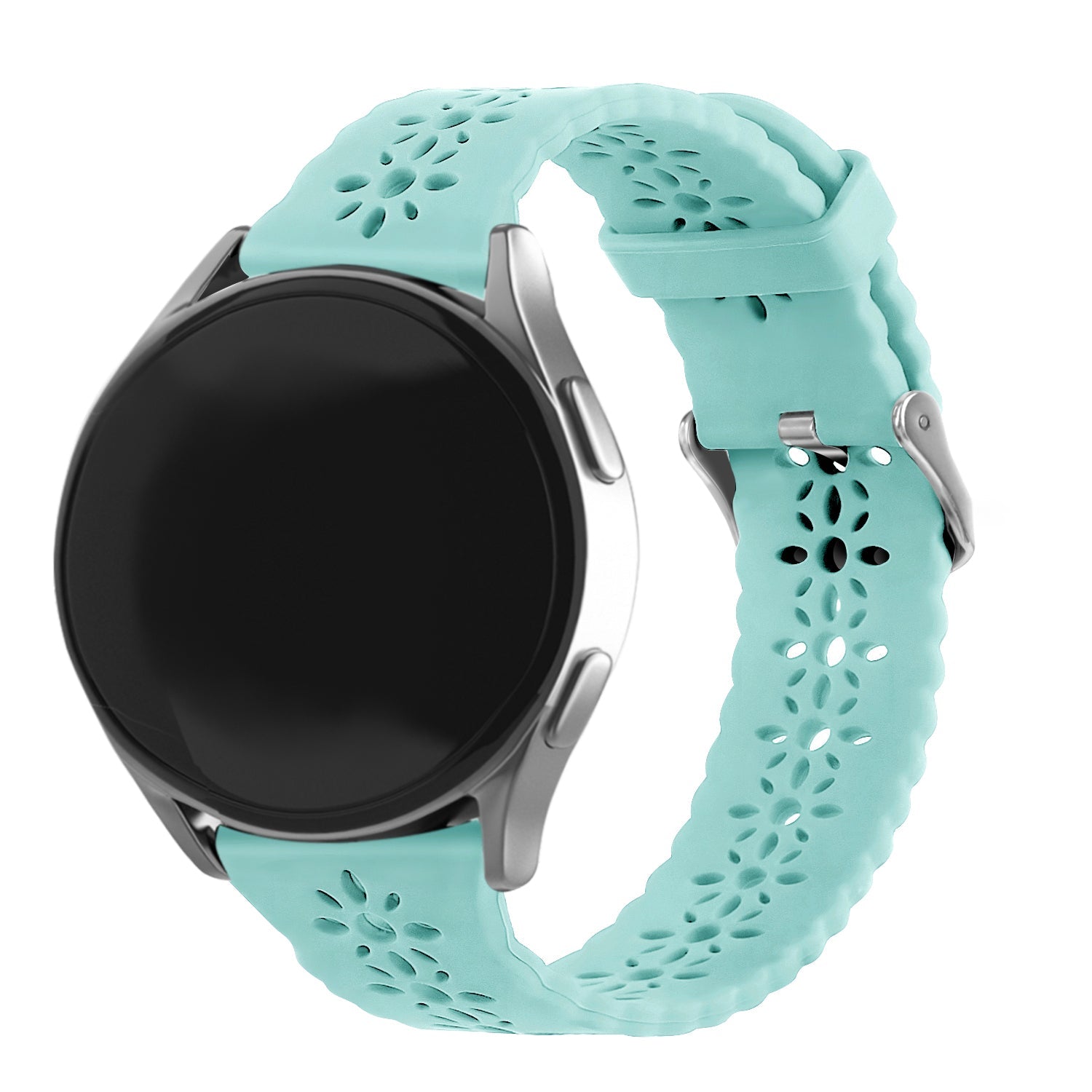 Amazfit GTS 4 Patterned Silicone Strap (Blue Sea Green)