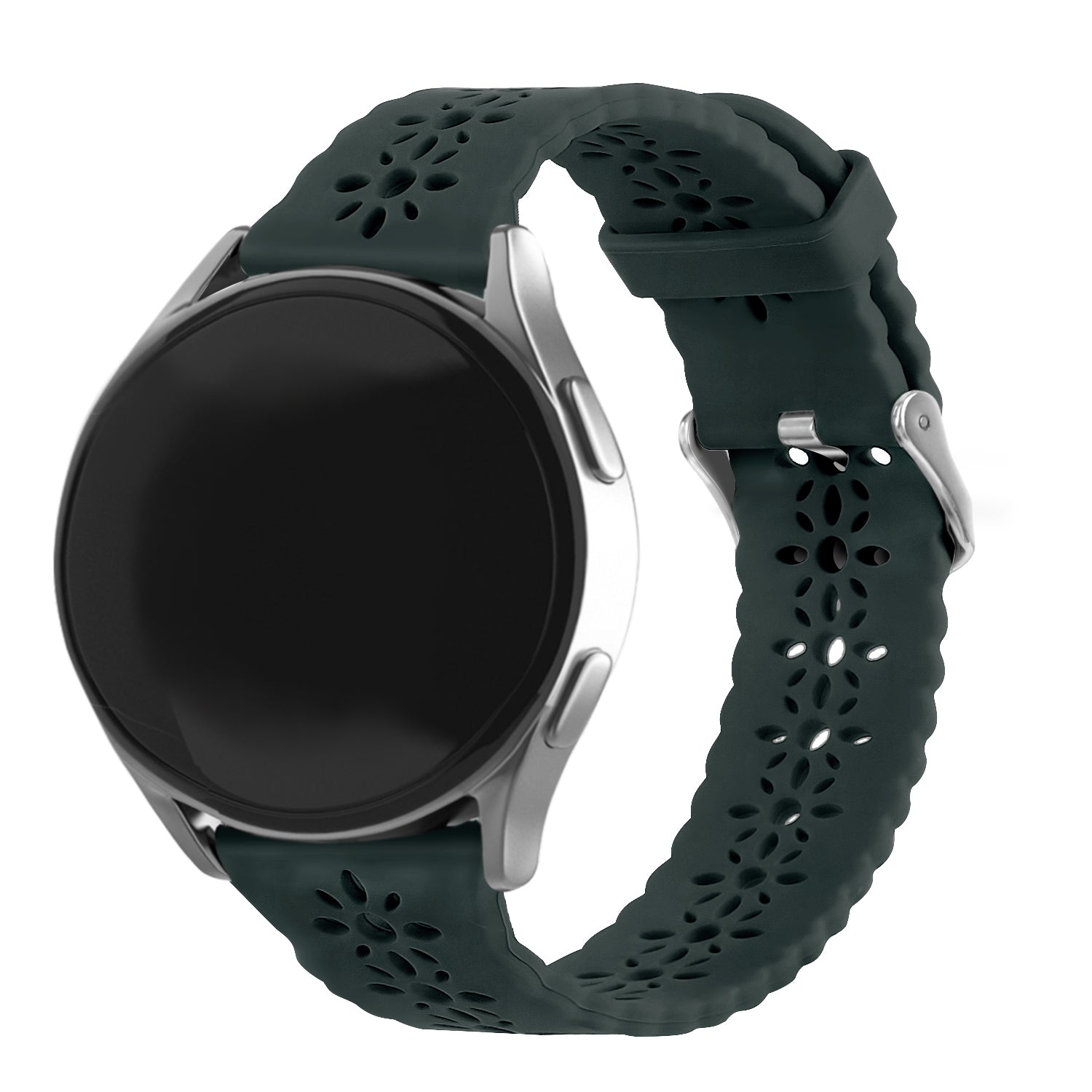 Withings Steel HR Sport Patterned Silicone Strap (Pine Green)
