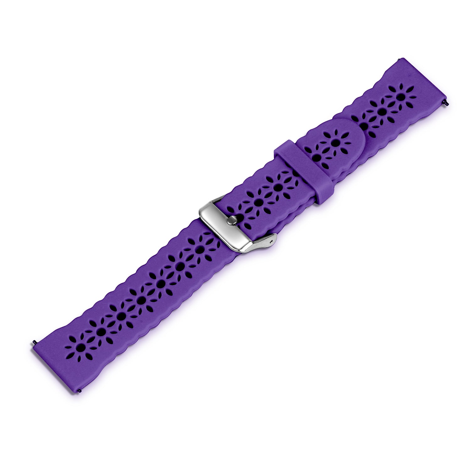Amazfit Bip U (Pro) Patterned Silicone Strap (Dark Purple)
