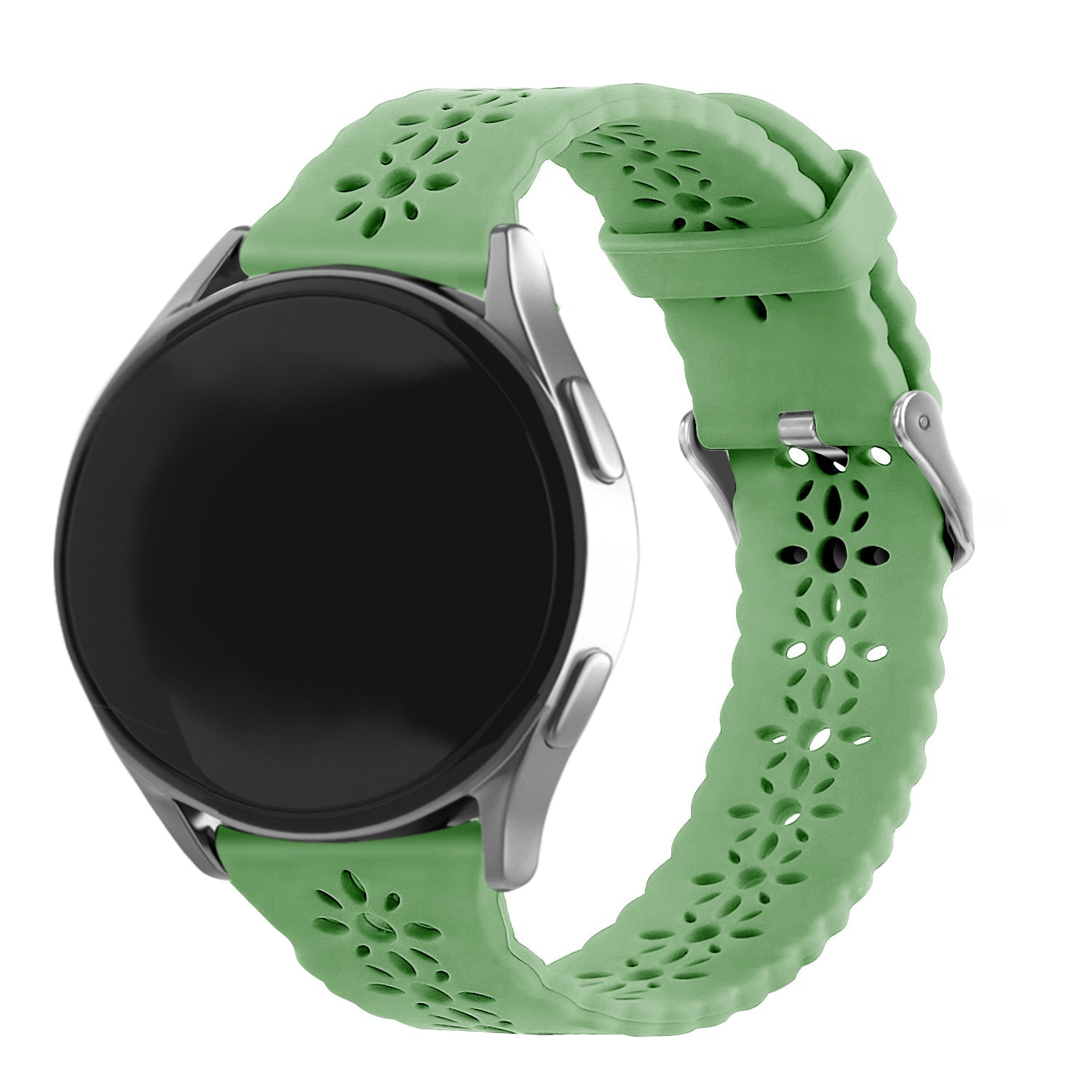 Amazfit GTS 4 Patterned Silicone Strap (Green)