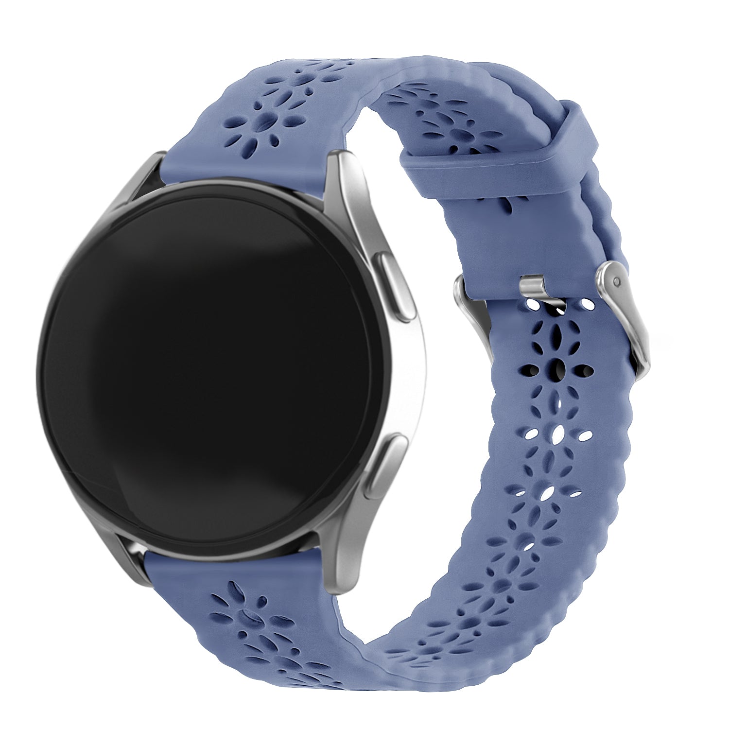 Amazfit Bip U (Pro) Patterned Silicone Strap (Lavender Grey)