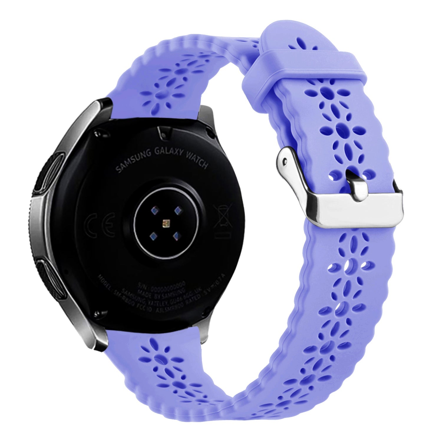 Withings ScanWatch Nova Patterned Silicone Strap (Lilac)