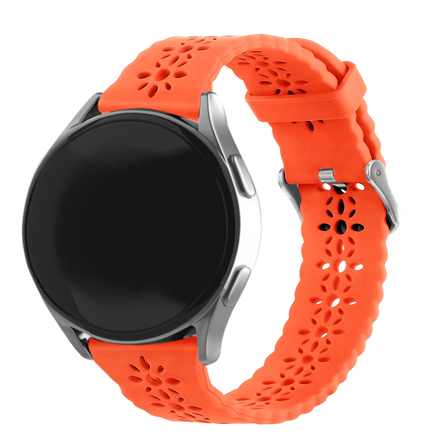 Amazfit Bip U (Pro) Patterned Silicone Strap (Orange)