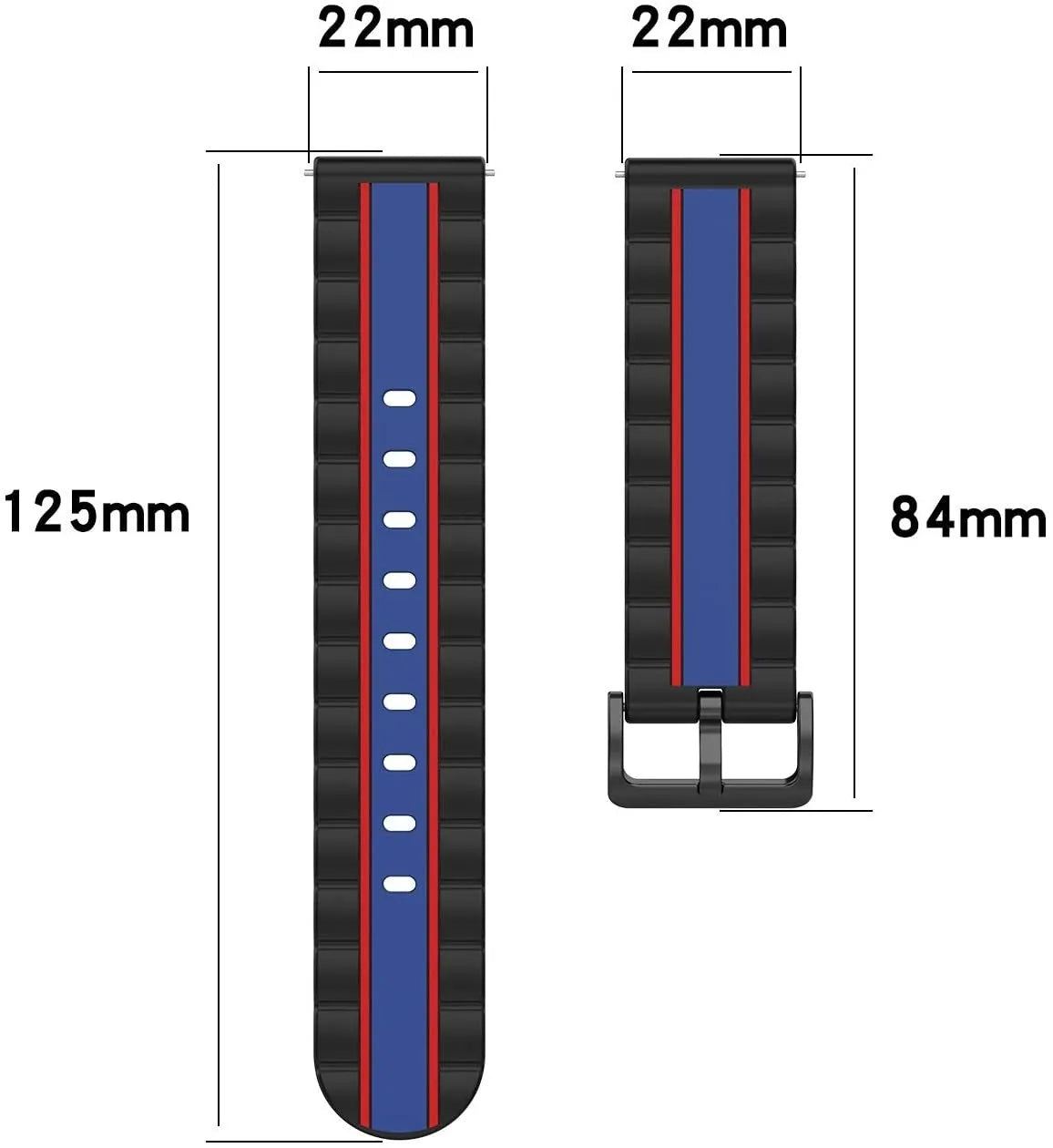 Oppo Watch X3 Special Edition Strap (Black/Blue)