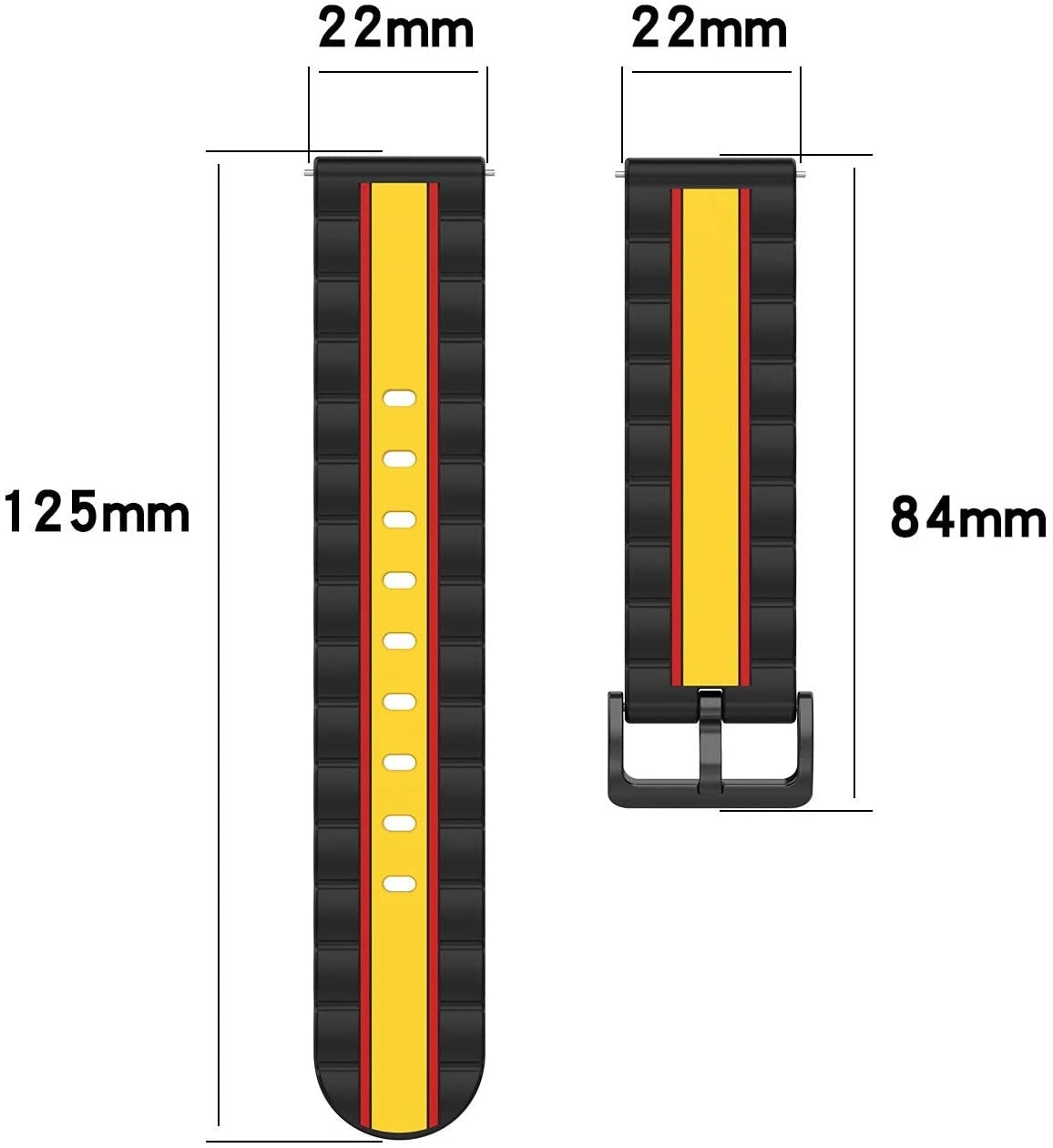 Xiaomi Watch 2 Special Edition Strap (Black/Yellow)