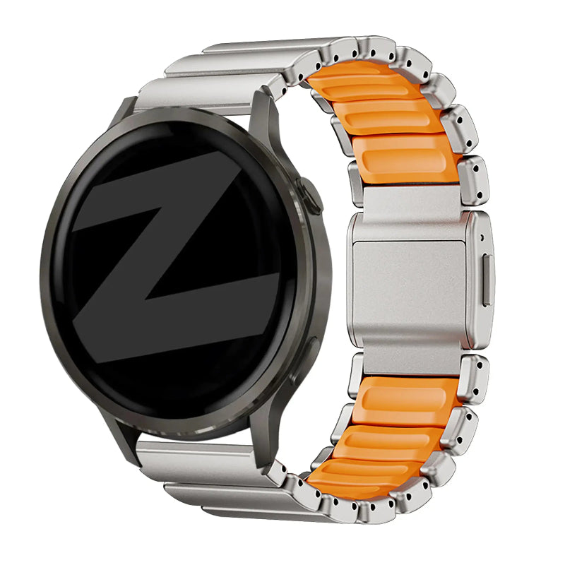 22mm titanium hybrid band titan orange
