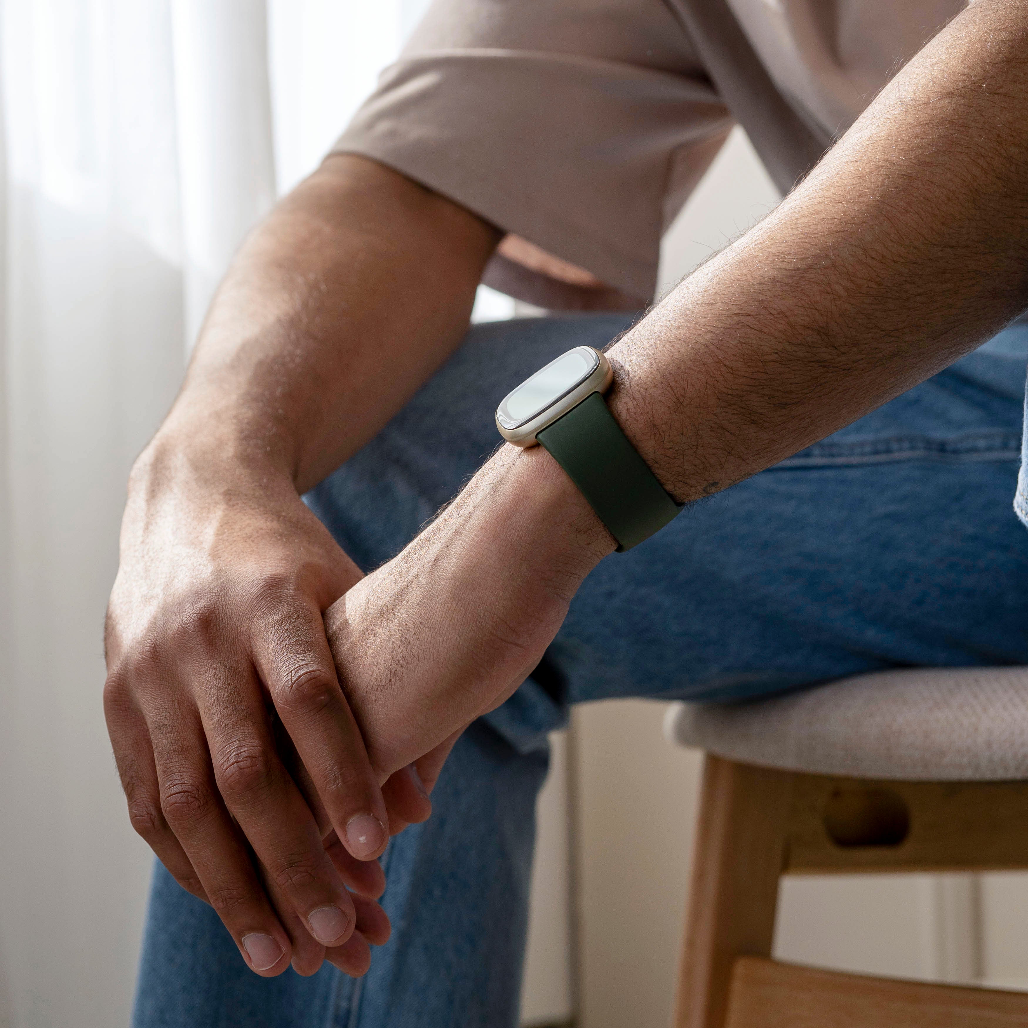 Fitbit Versa 4 Silicone Strap Classic (Dark Green)