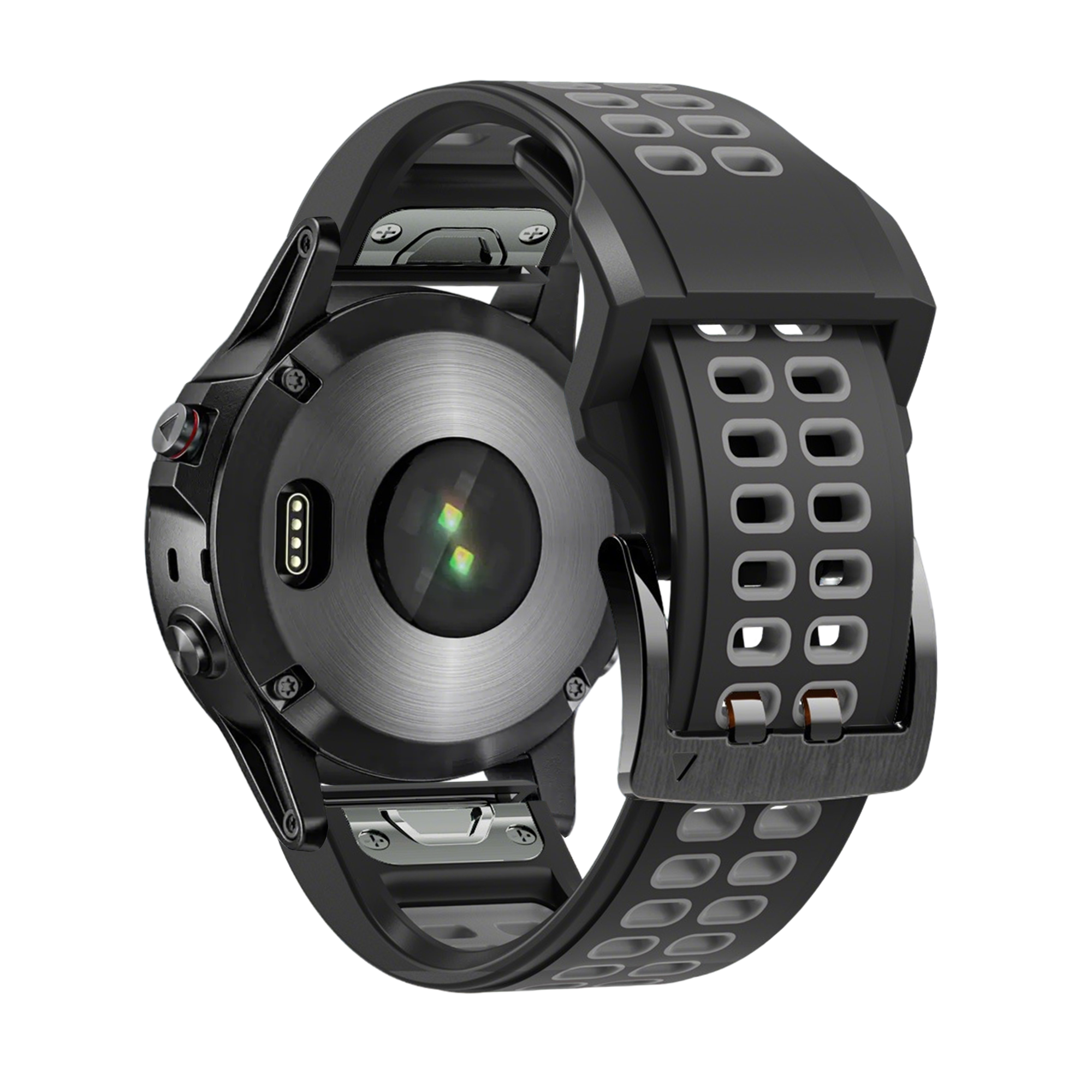 Bandz Garmin Epix Pro (Gen 2) 47mm Buckled Sport Strap (Black/Grey)